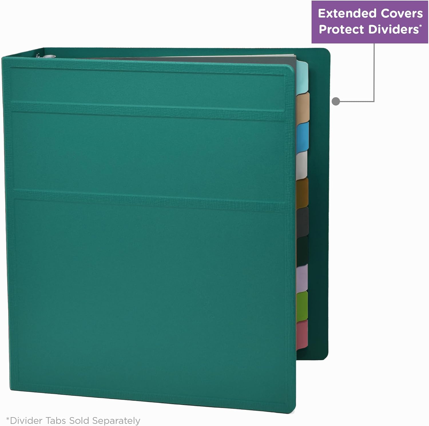 Carstens 2-Inch Heavy Duty 3-Ring Binder - Side Opening, Teal, Durable Plastic, No-Gap Rings, Waterproof Covers, No Pockets, Holds 300 Letter-Sized Sheets, BPA-Free, Made in USA (5822-3R), Case of 16