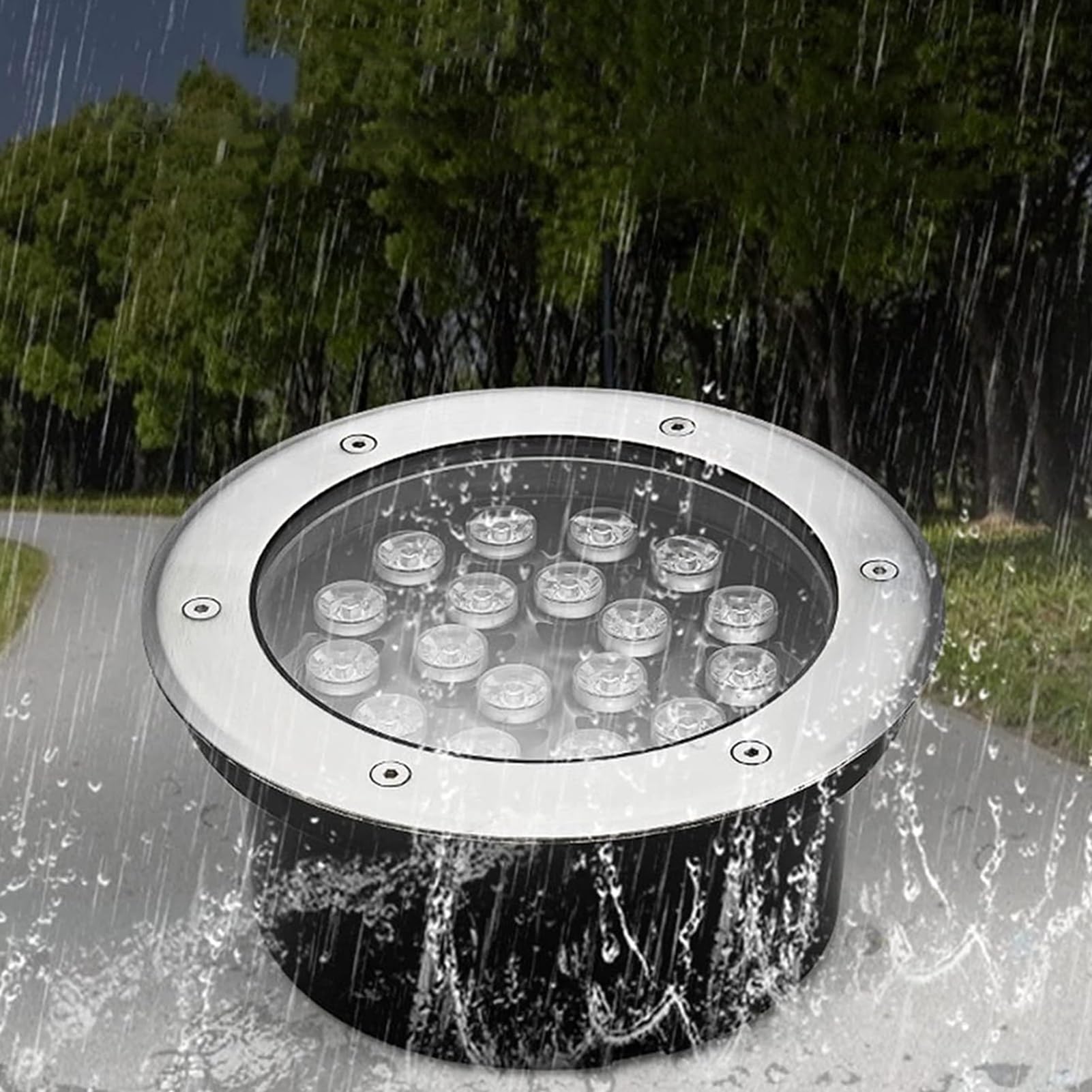 Faretto Subacquei - Luce Da Immersione A LED, Faretto Subacqueo Impermeabile IP68, Faretto LED Da Incasso Per Esterni A Bassa Tensione 24V, Faretto Da Incasso Per Esterni Da Incasso ( Color : RGB , Si