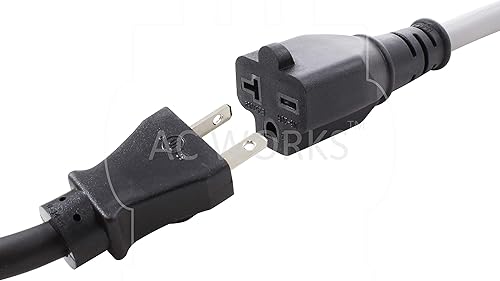 Miniatura 5 de AC WORKS EV515620-012 Adaptador de carga EV de actualización de 1 pie 123 EVSE 15A enchufe doméstico a conector NEMA 6-20R