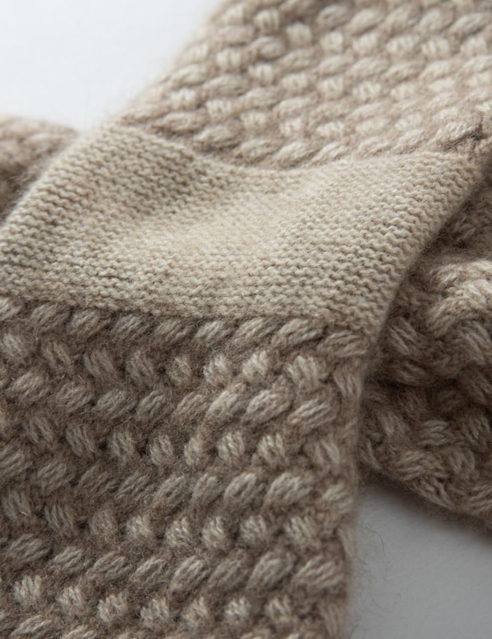 Men's Luxury100% Cashmere Winter Knit Scarf Fashion Scarves Warps Chunky Knitted Long Scarf PS162