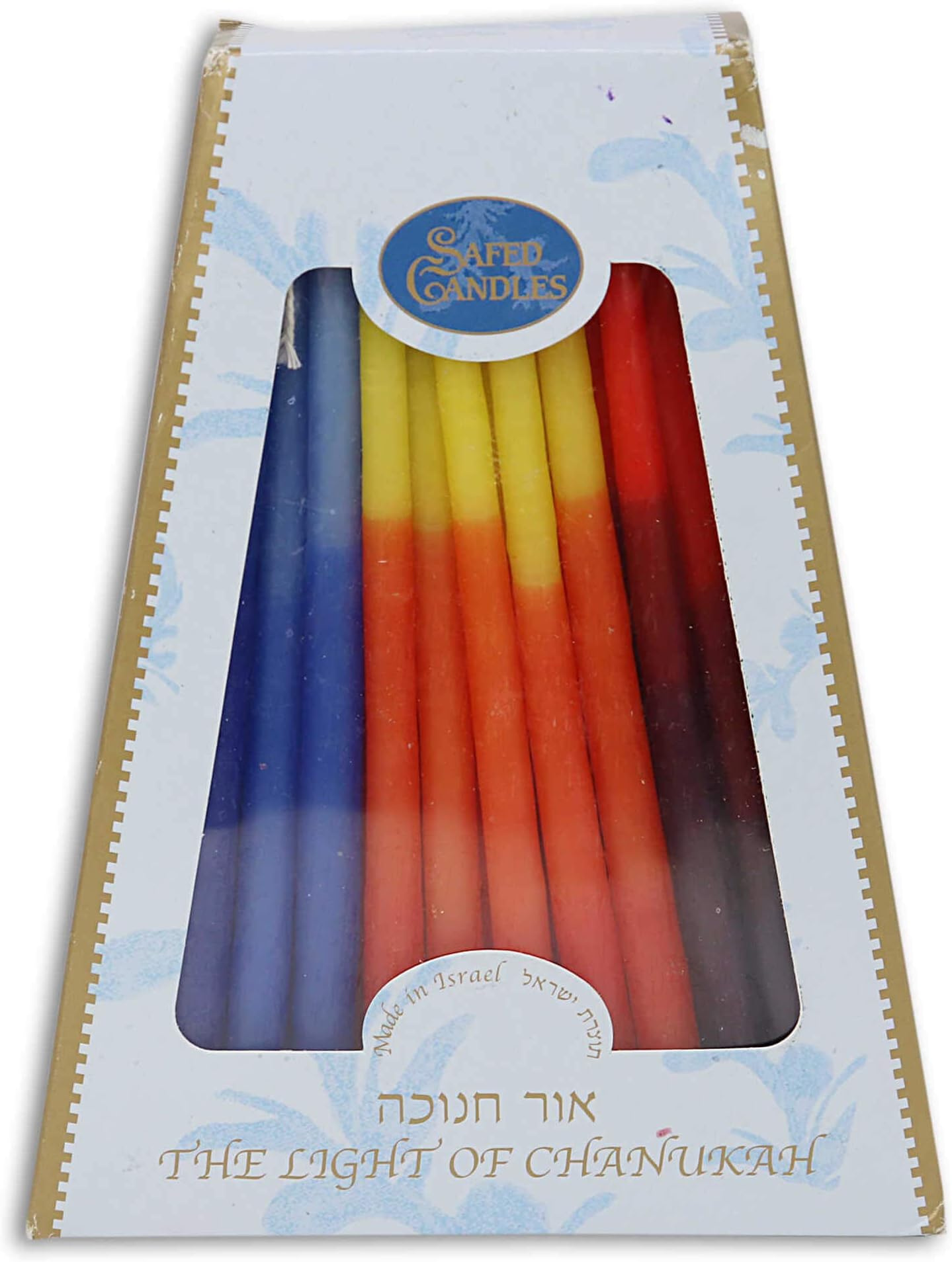 Multi-color Dripless Chanukah Candles - Pkg of 45
