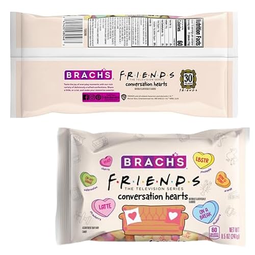 Miniatura 2 de Paquete de dulces de corazones de conversación Incluye dos bolsas de 7 onzas de caramelos de corazones de conversación de Brachs Friends y un imán