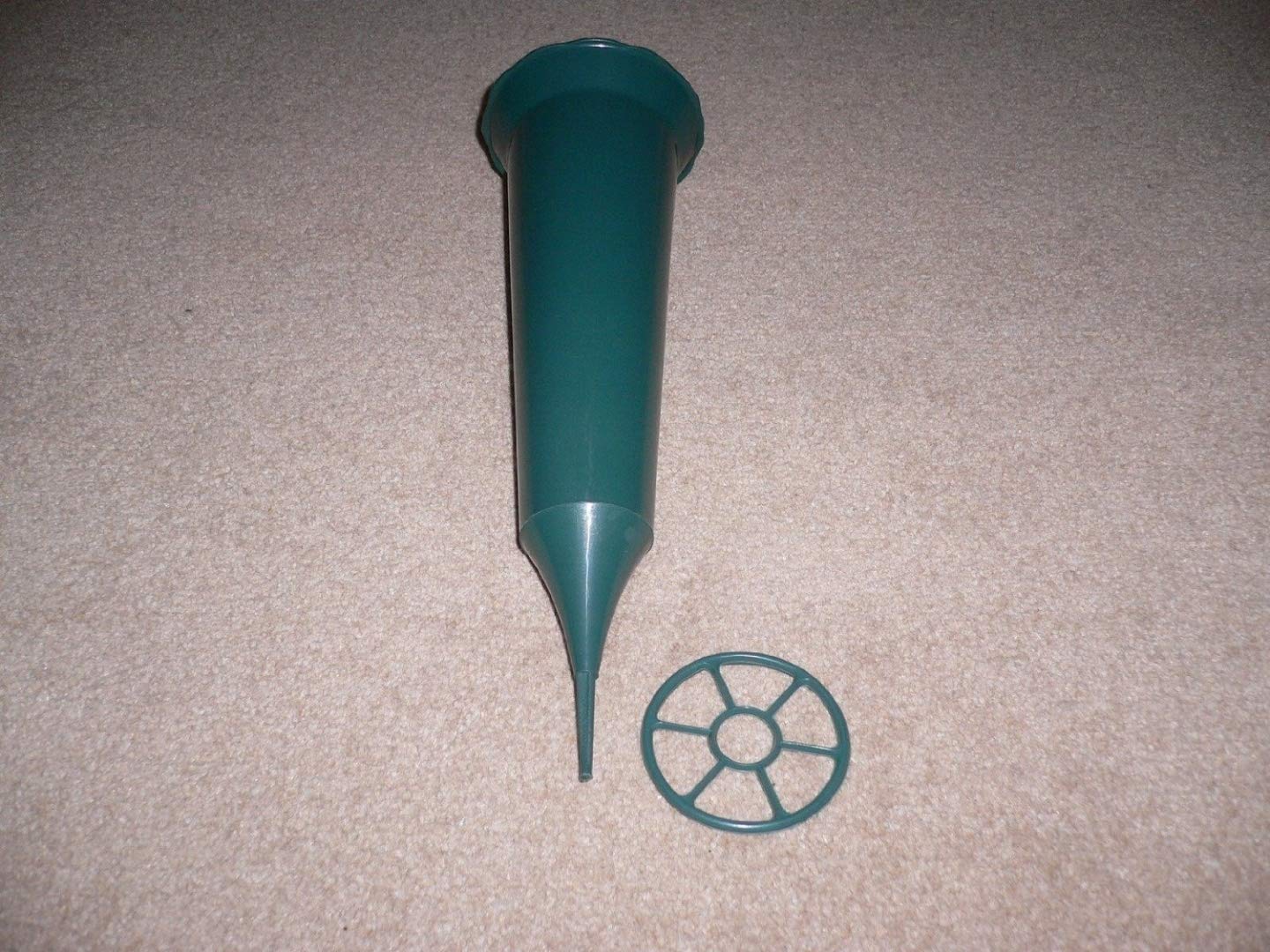 Dfs Green Memorial Dark Grave Spike, Cemetery, Flower Vase, Pot.