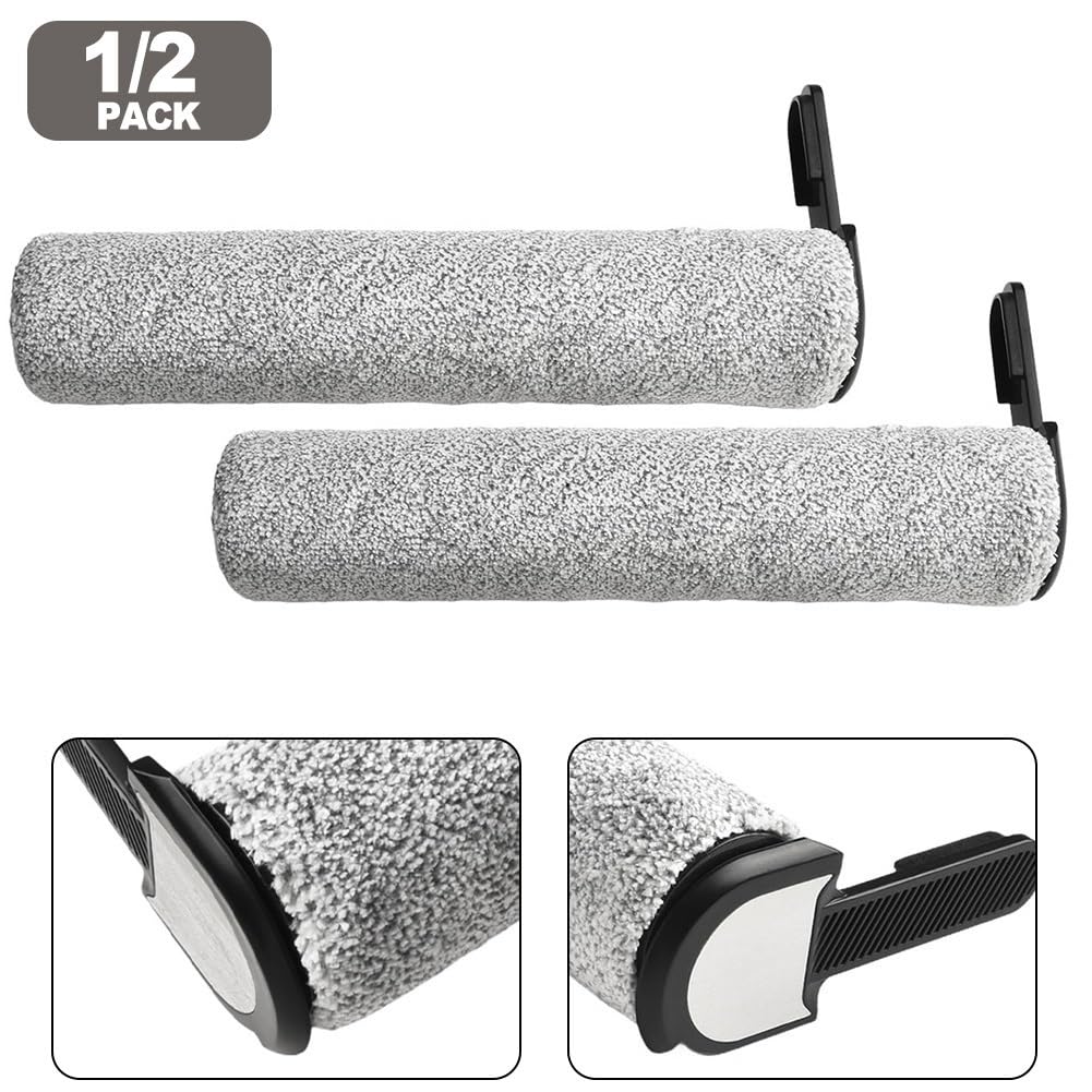 Accesorios for máquina de limpieza de cepillo de rodillo de repuesto for aspiradora en seco y húmedo, cepillos de rodillo de 1/2 piezas, compatibles con Laresar, M3(SET2)