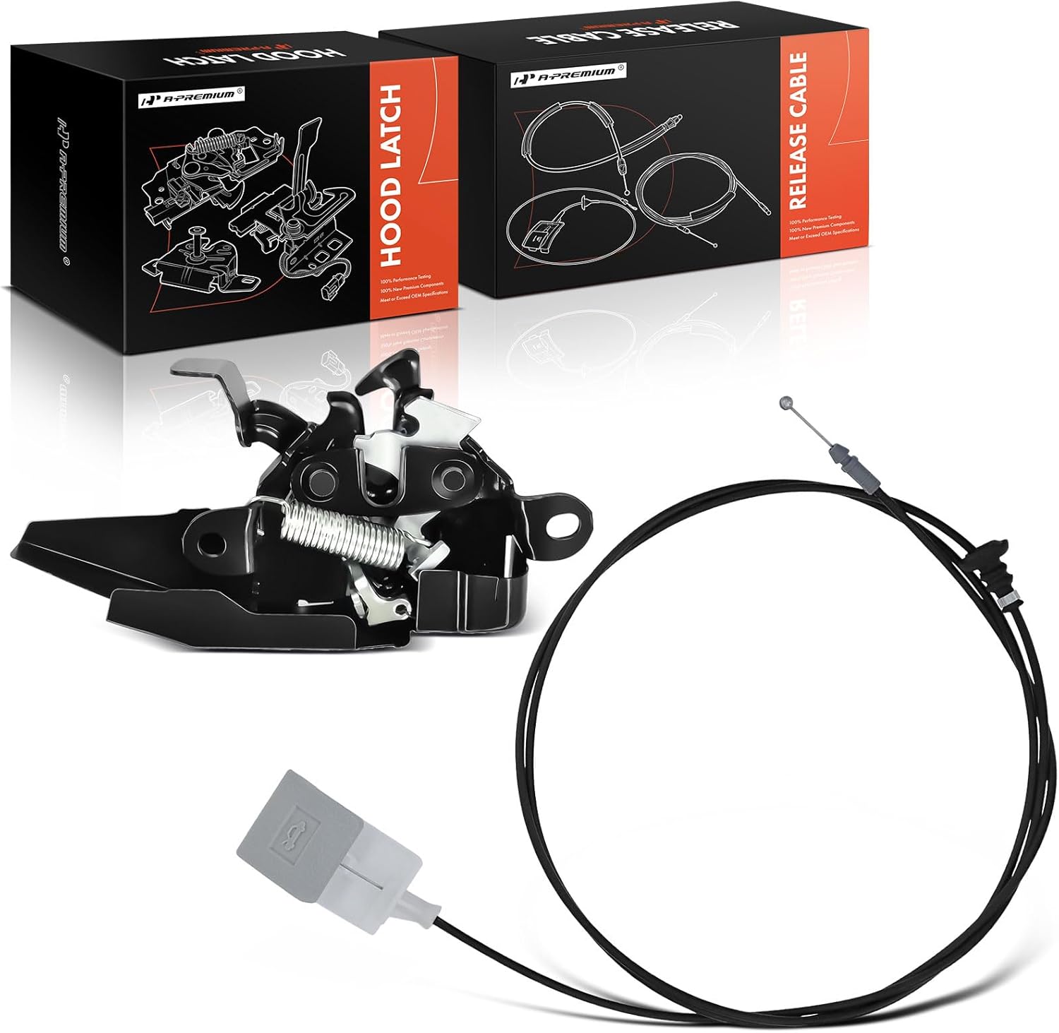 A-premium Hood Release Cable + Hood Latch Compatible with Toyota Corolla 2009 2010 2011 2012 2013