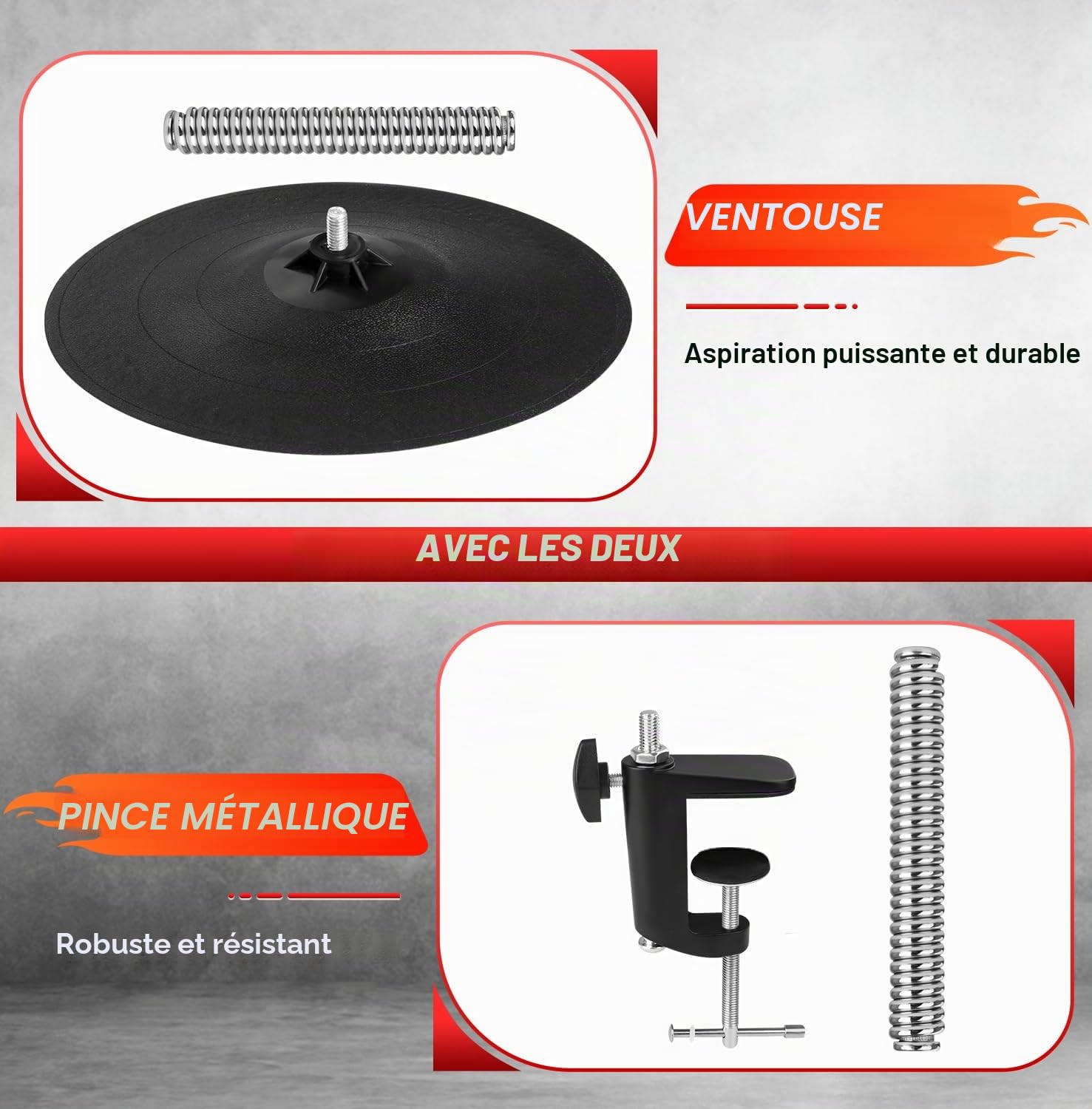NZQXJXZ Sac de Frappe de Bureau, Sac de Boxe de Bureau, Punching Ball avec Ventouse Super Résistante et Pince de Bureau pour Table et Comptoirs de Bureau, Cadeau Amusant pour Amis ou Collègues