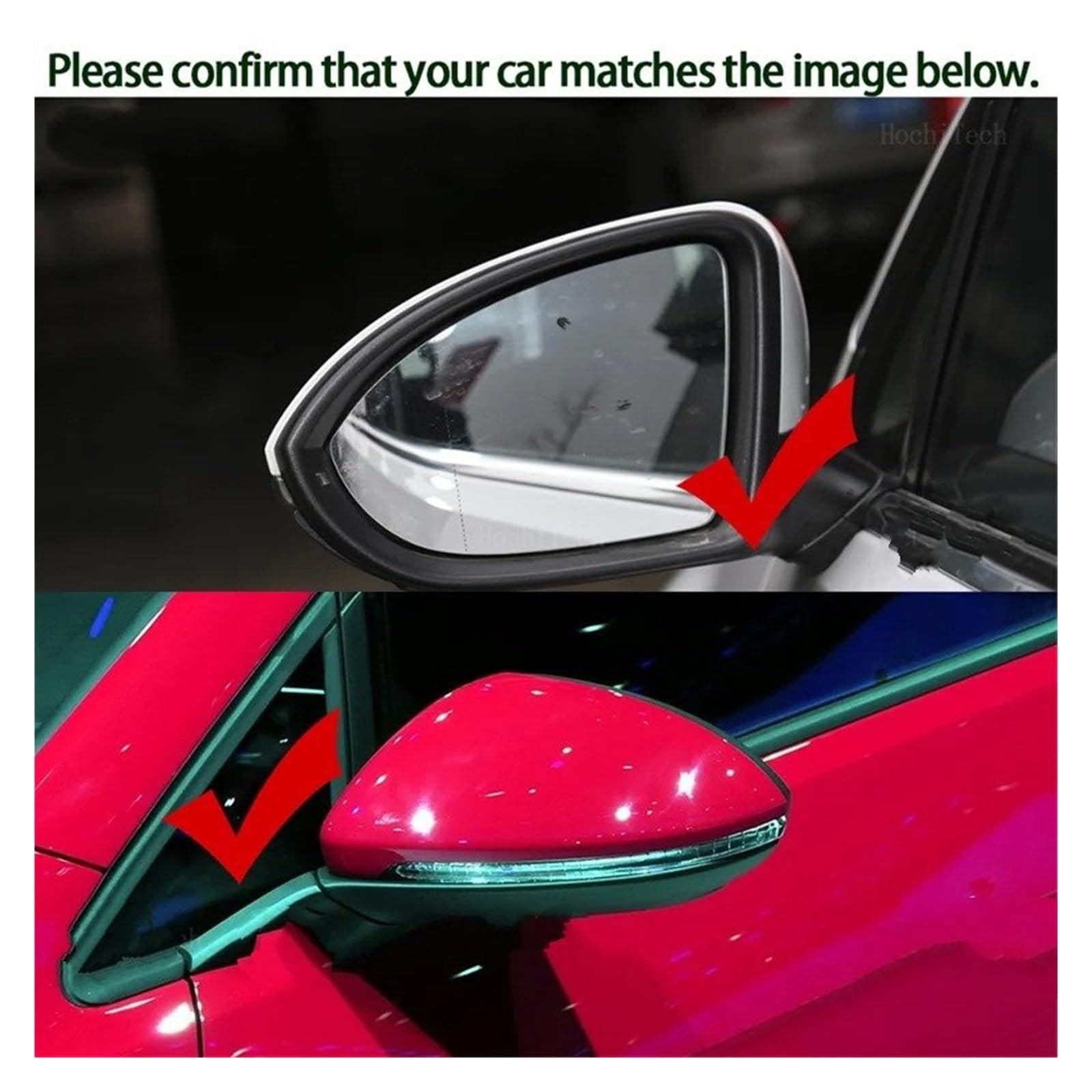 Rétroviseur Extérieur Verre Miroir Chauffant Côté Gauche Droit Lentille LH RH Remplacement Pour Golf 7 MK7 / MK7.5 Pour GTI 12–21 Pour Touran 5T(1pc Left)