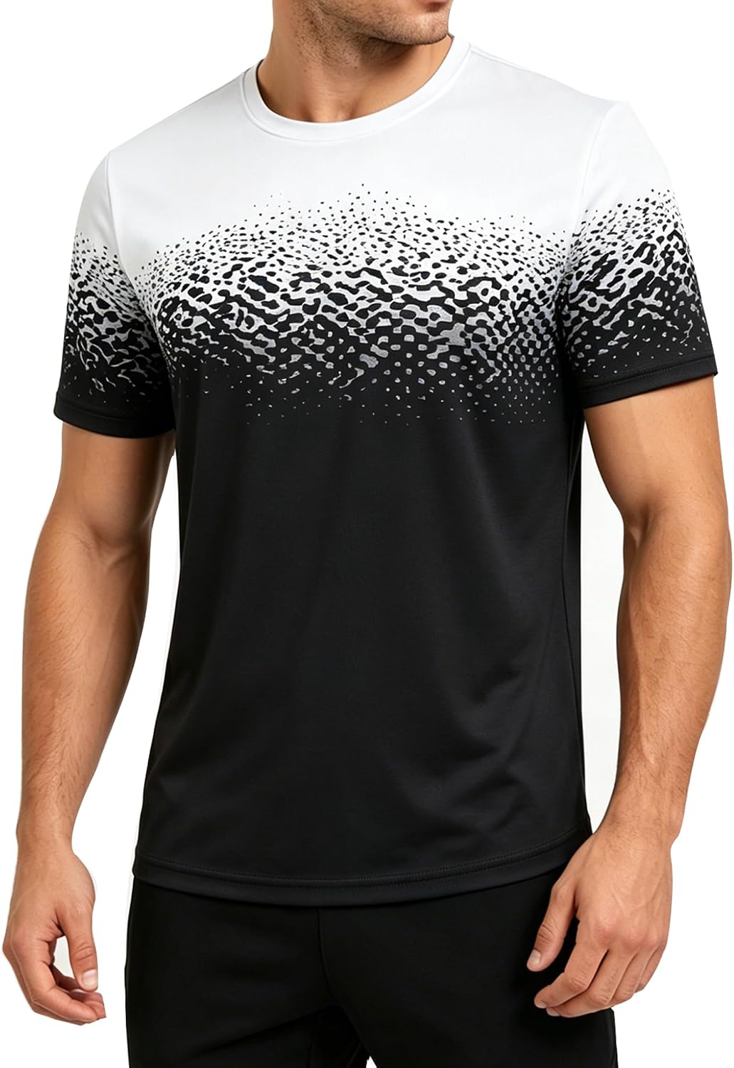 Cozople Men's Athletic Running T-Shirts Dry Fit Moisture Wicking | Gym Workout Shirts Short Sleeve Sports Tee Tops
