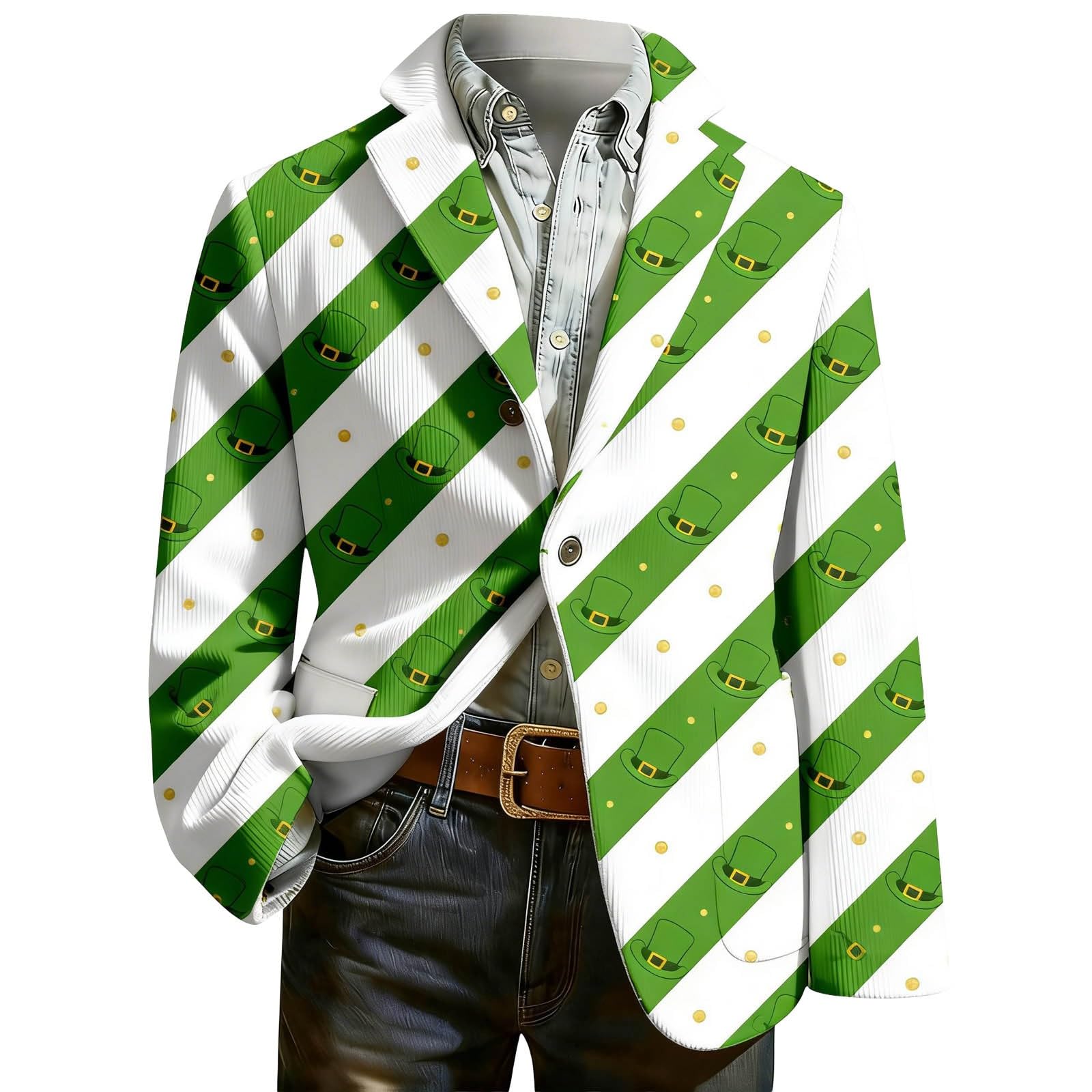 Elegante chaqueta de pana con estampado de esmoquin para hombre, estilo casual, con patrón para caballeros modernos, discotecas, escenarios