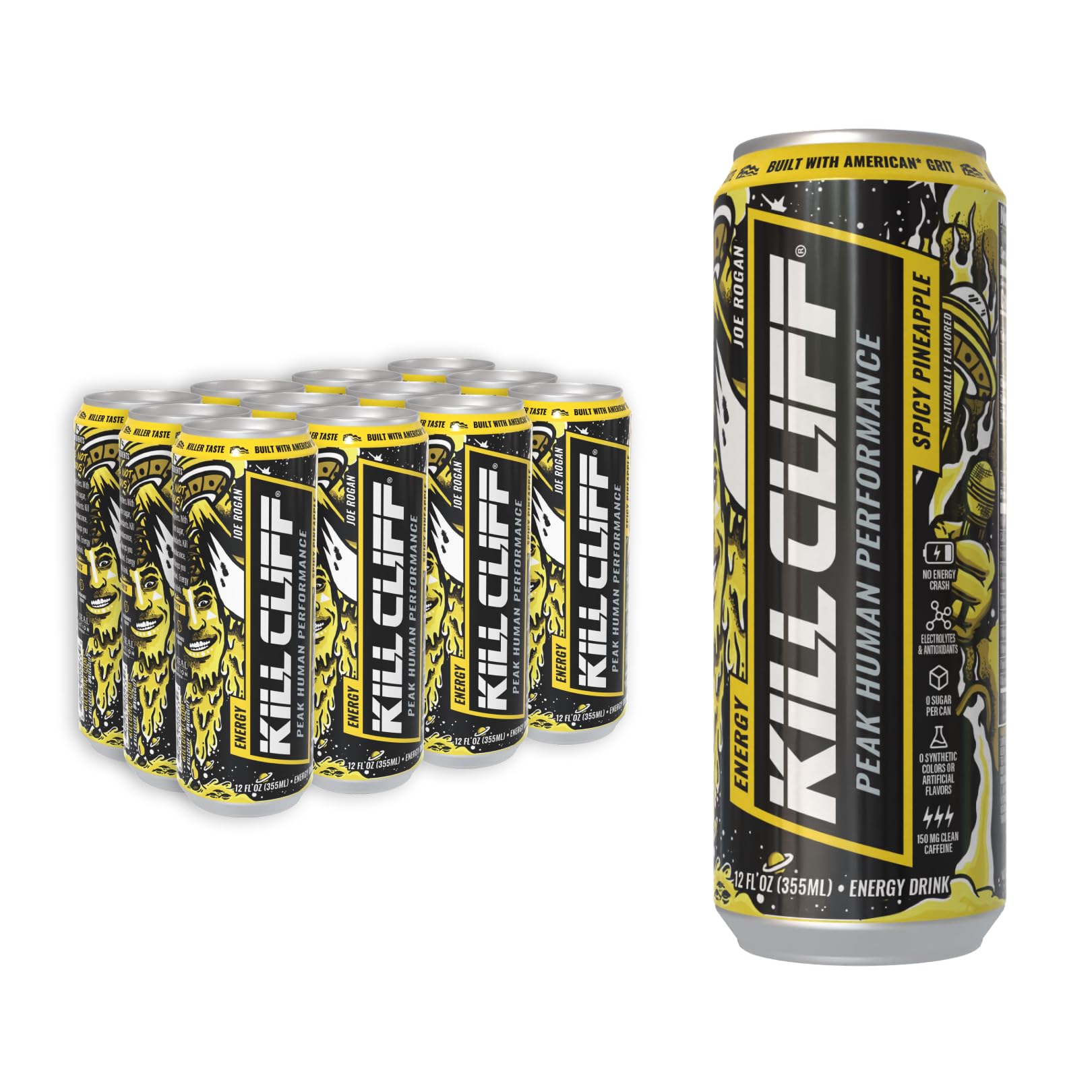 Amazon.com : Kill Cliff Energy Drink, Joe Rogan's Spicy Pineapple