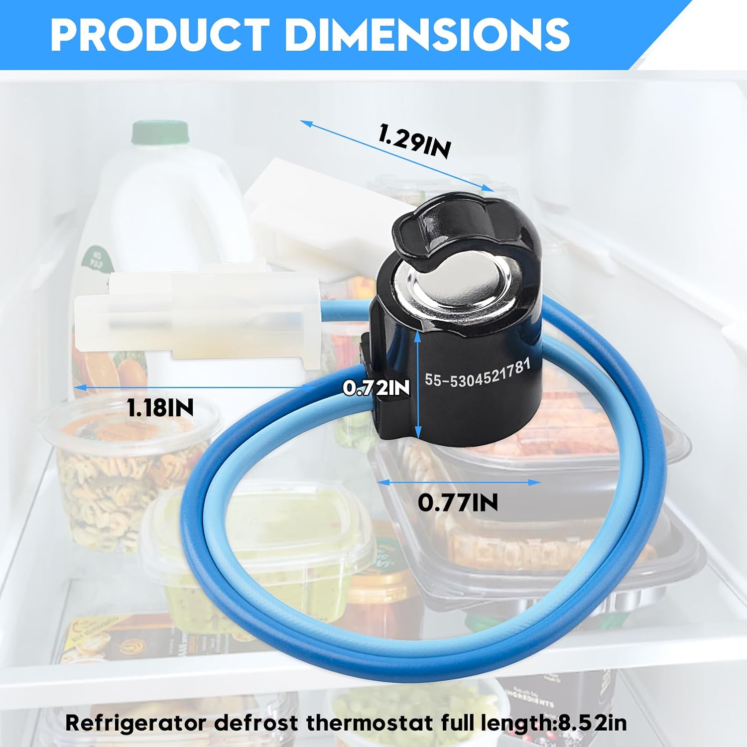 5304521781 Defrost Thermostat for Frigidaire brand Refrigerator
