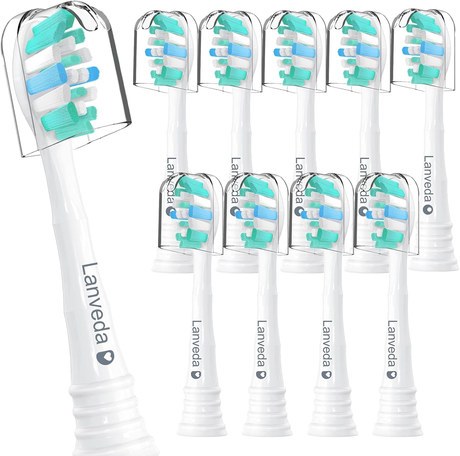 Paquete de 12 cabezales de repuesto para cepillos de dientes