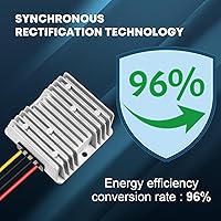 Vista 3 de Kohree DC 12V convertidor de impulso a 24V 10A 240W, convertidor de voltaje impermeable, módulo transformador regulador de voltaje para tira de luz