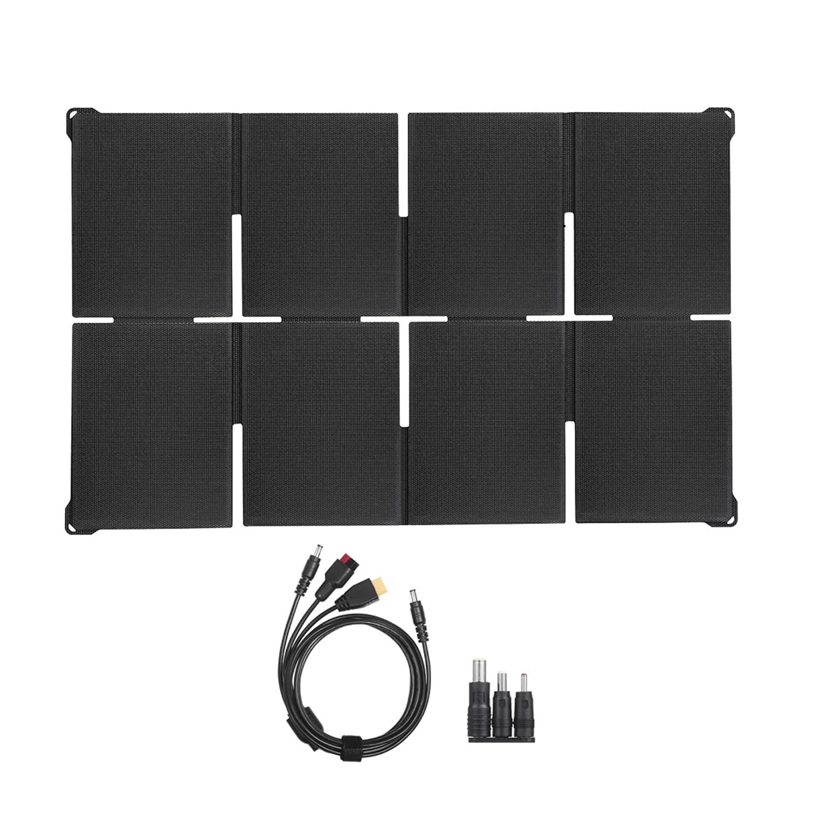 Nmflab Light 80W Foldable Solar Panel Charging Panel With 12V 5V Fast Usb Output For Phones Tablet Camping Hiking Backpacking Folding Camping Solar Device