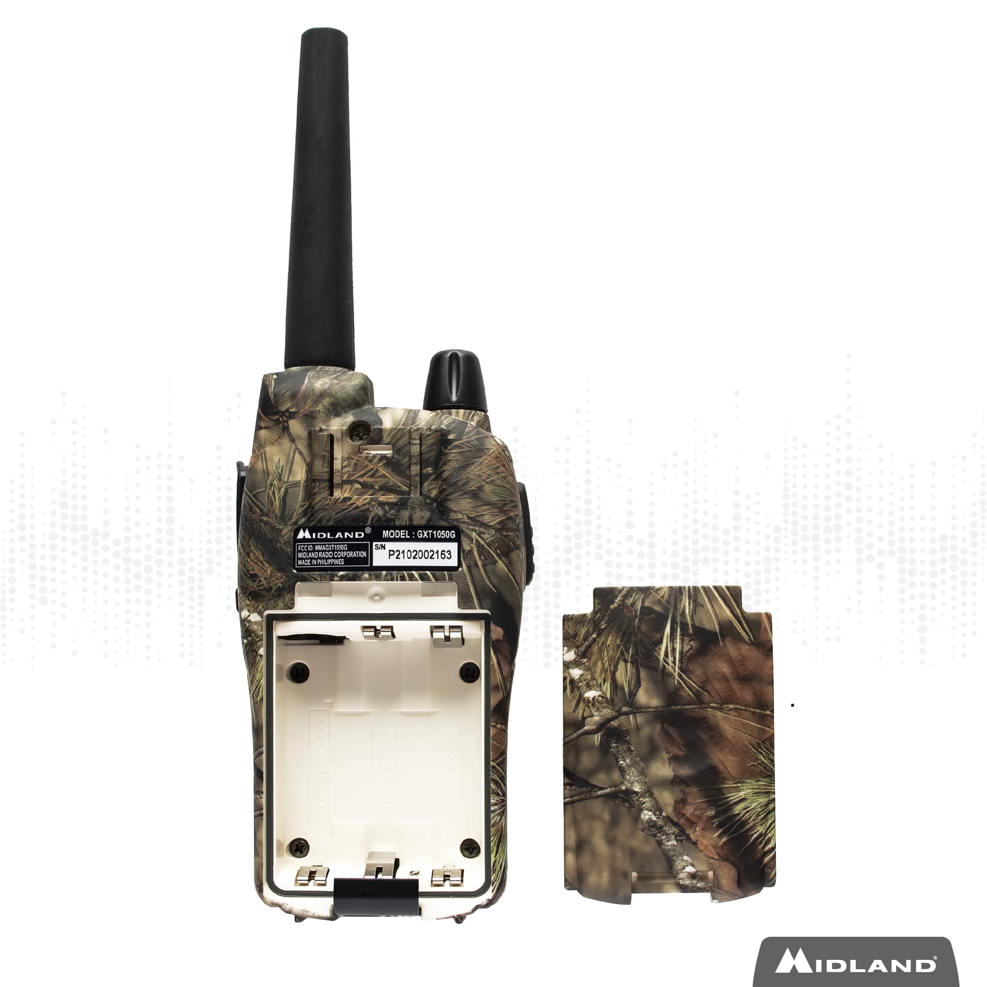 Midland GXT1050VP4 Handheld GMRS 50 Channel Two Way Radio Long
