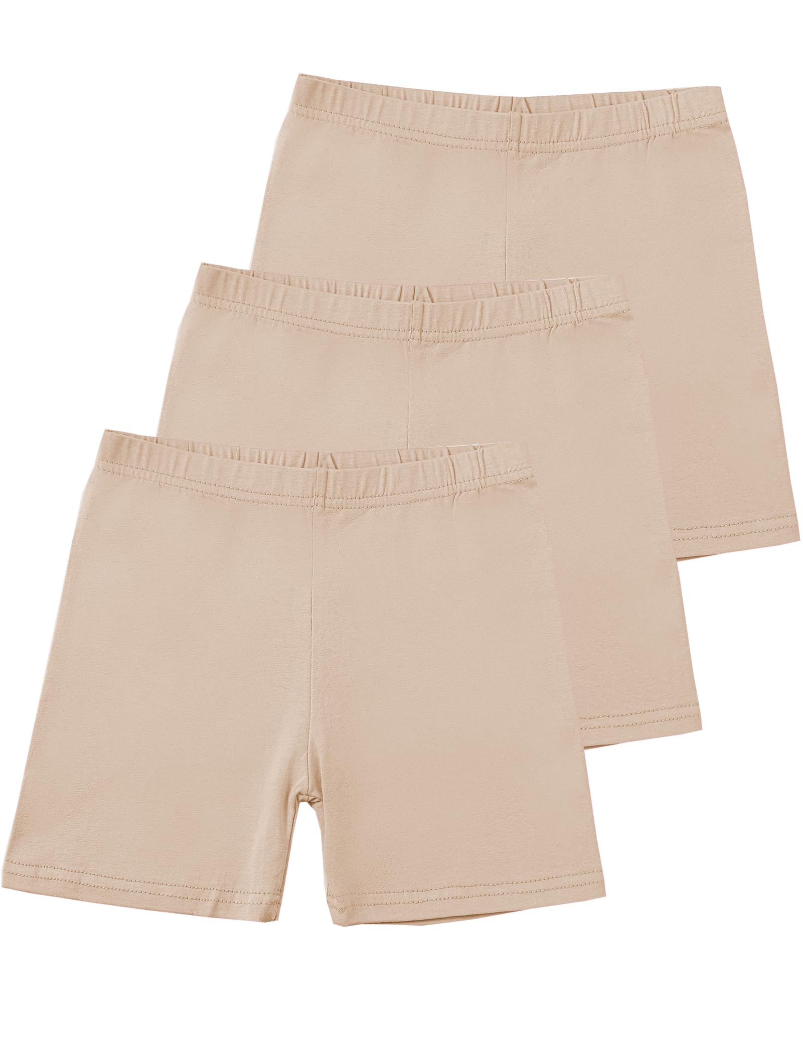 Kiench Legging Court Fille Coton Shorts de Cyclisme Danse Sport Lot de 3