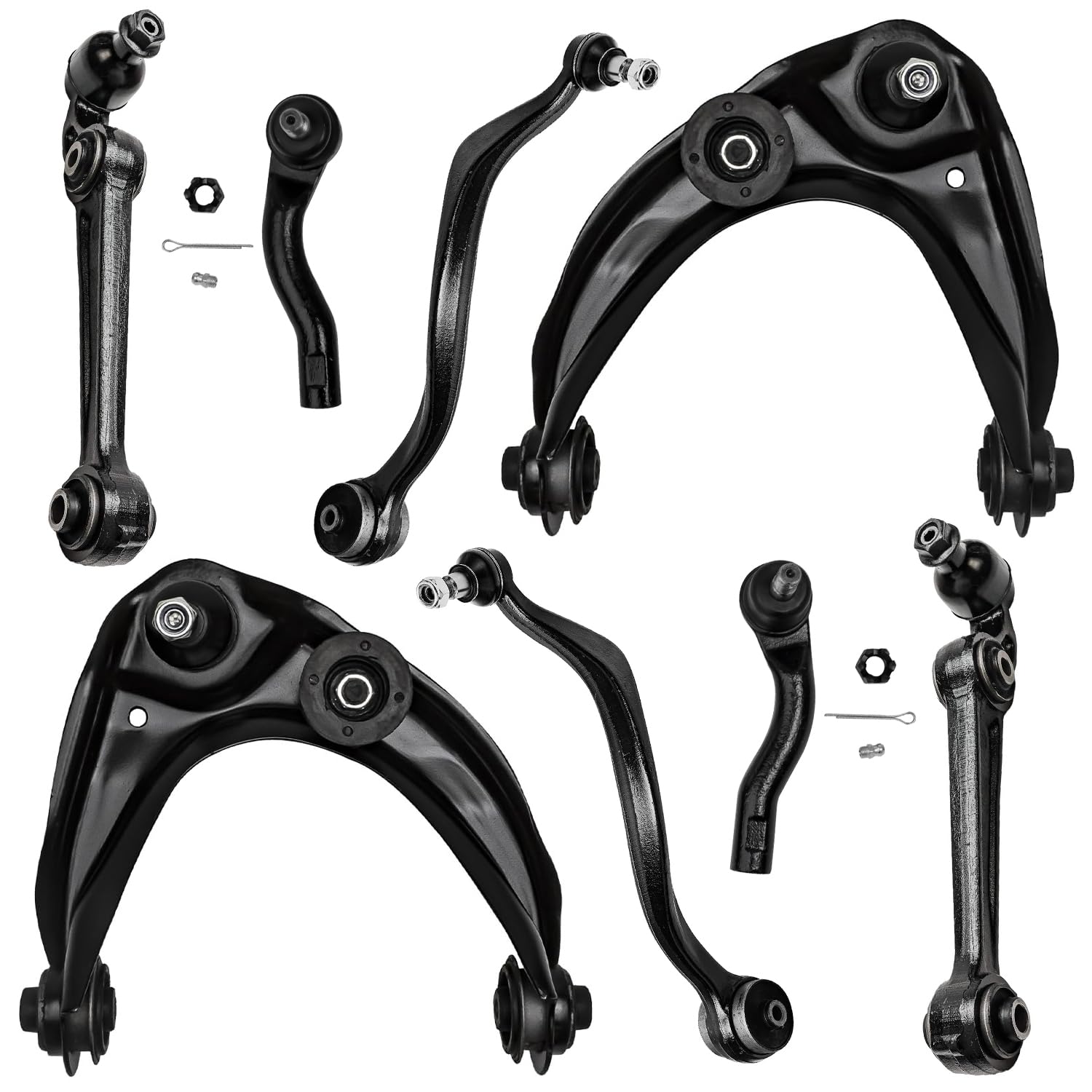 Detroit Axle - Front 8pc Control Arm Kit for 07-12 Ford Fusion Lincoln MKZ