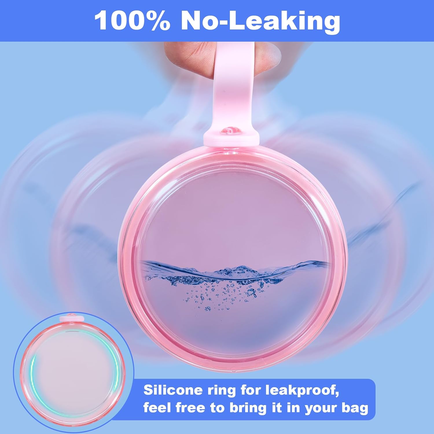 Denture Case, Leak Proof Denture Bath Cup for Travel, Denture Container
