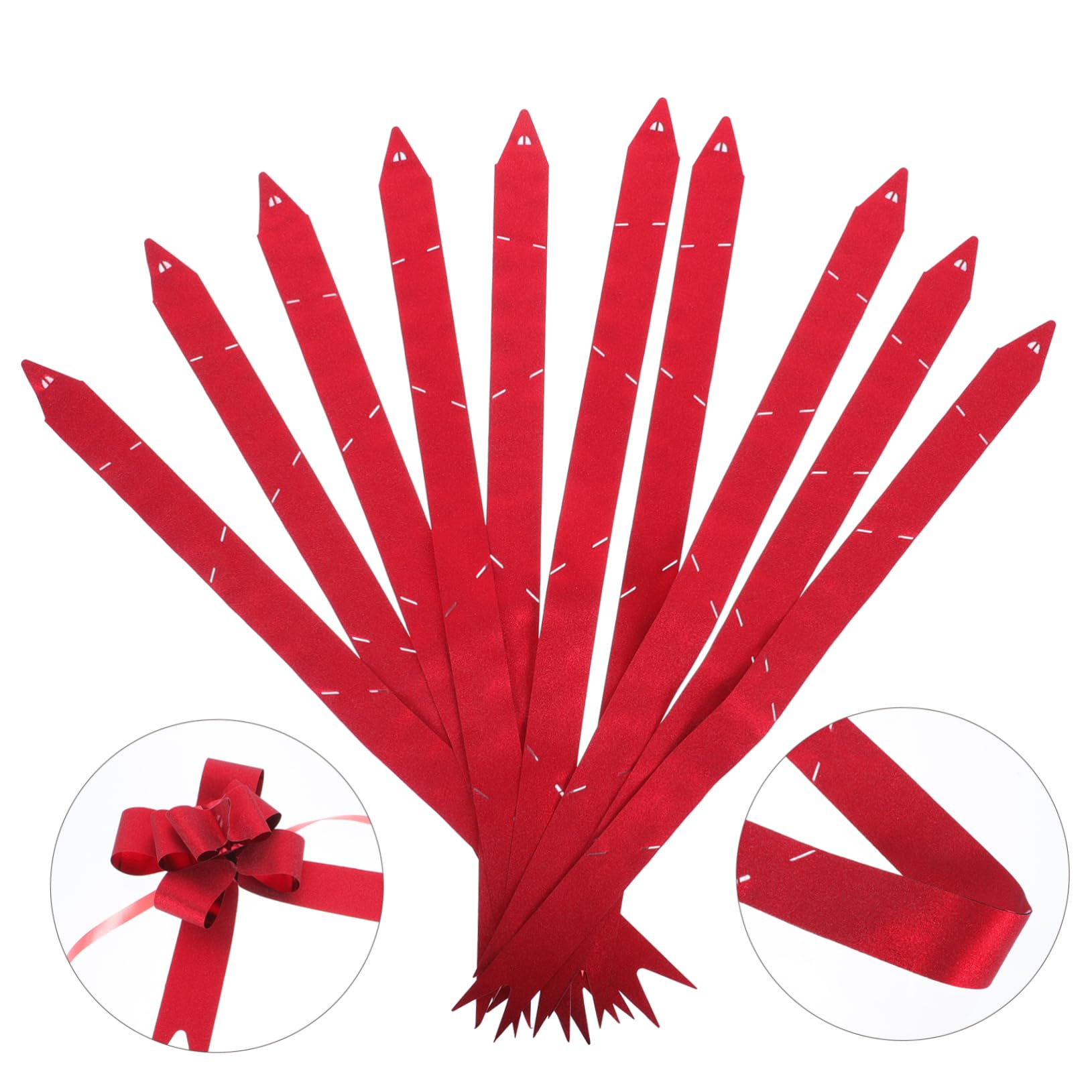 Moños Decorativos Pull Bow Ribbon para Y Fiestas Cumpleaños Bodas Navidad Fácil Uso 50 Piezas X 4