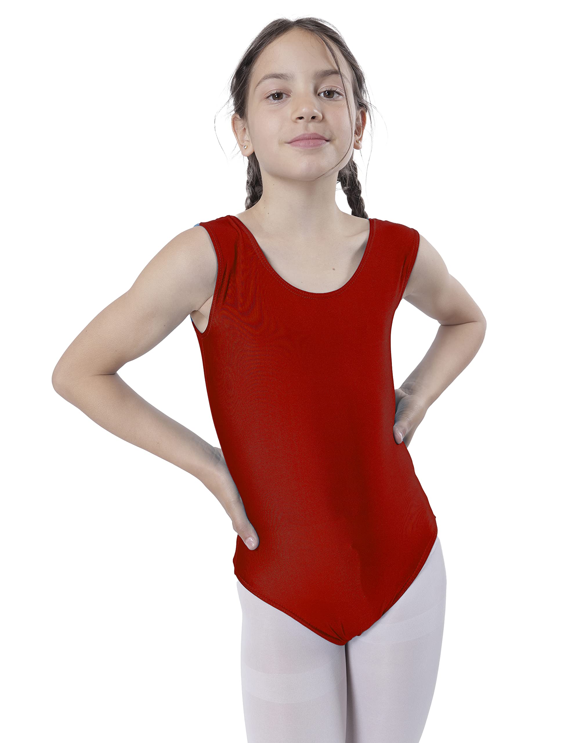 Carnavalife Maillot Ballet Danza Niñas sin Mangas, Maillot Baillot de Cuello Redondo para Gimnasia Baile Fiesta — view 6