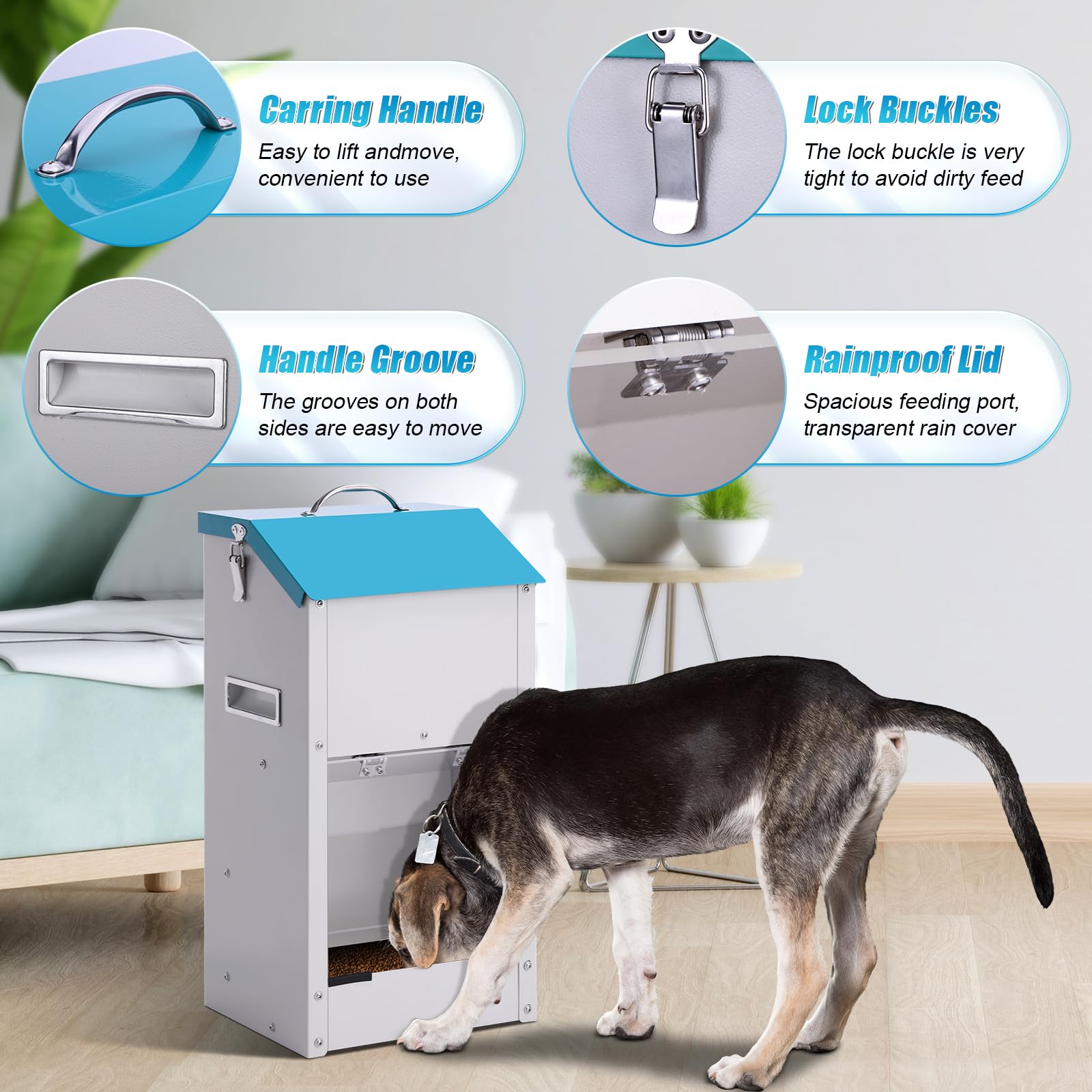 Futterautomat para Hunde y Katzen Automático y Outdoor