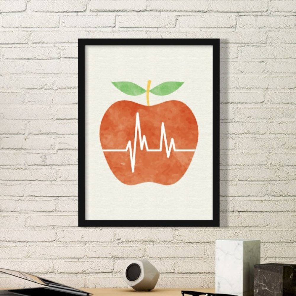Cadre photo Coeur Électrocardiogramme pour briser la monotonie de votre décoration intérieure