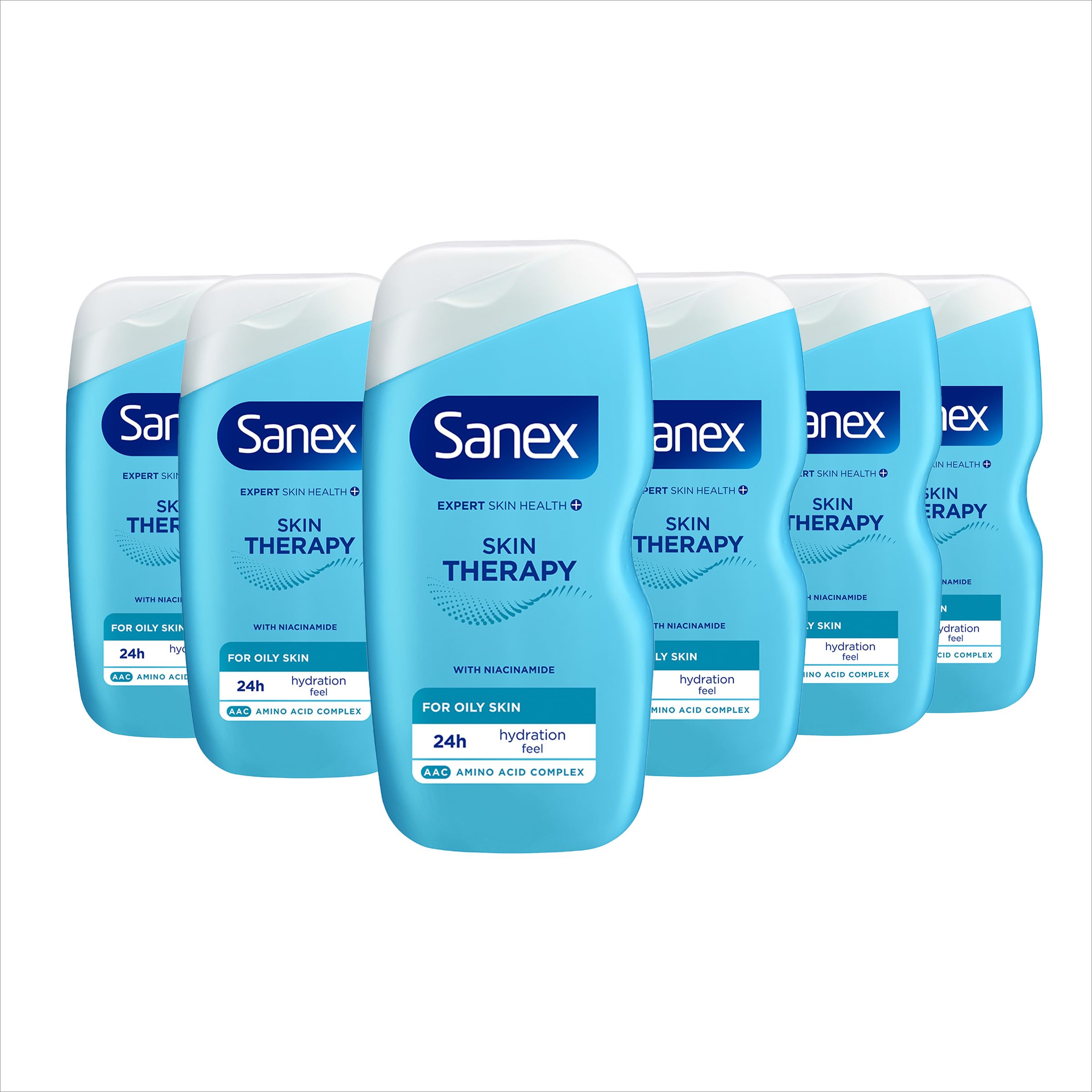 Sanex Expert Skin Health + Skin Therapy Smooth Skin Texture Shower Gel 450ml, Smoothes Skin Texture