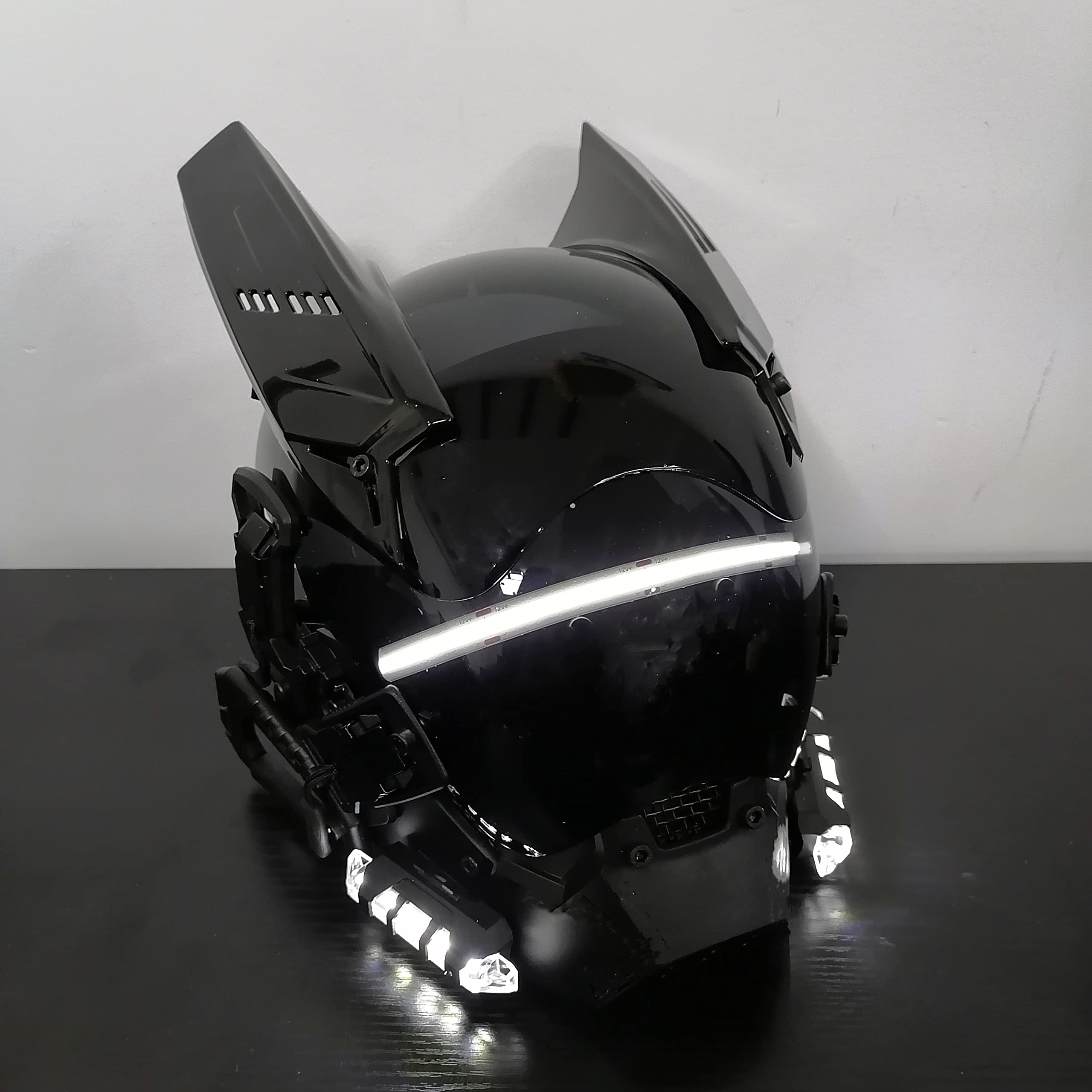 サイバーパンクスタイル LEDヘルメットマスク Amazon.co.jp: [TUKRKRS] サイバーパンクマスクヘルメット