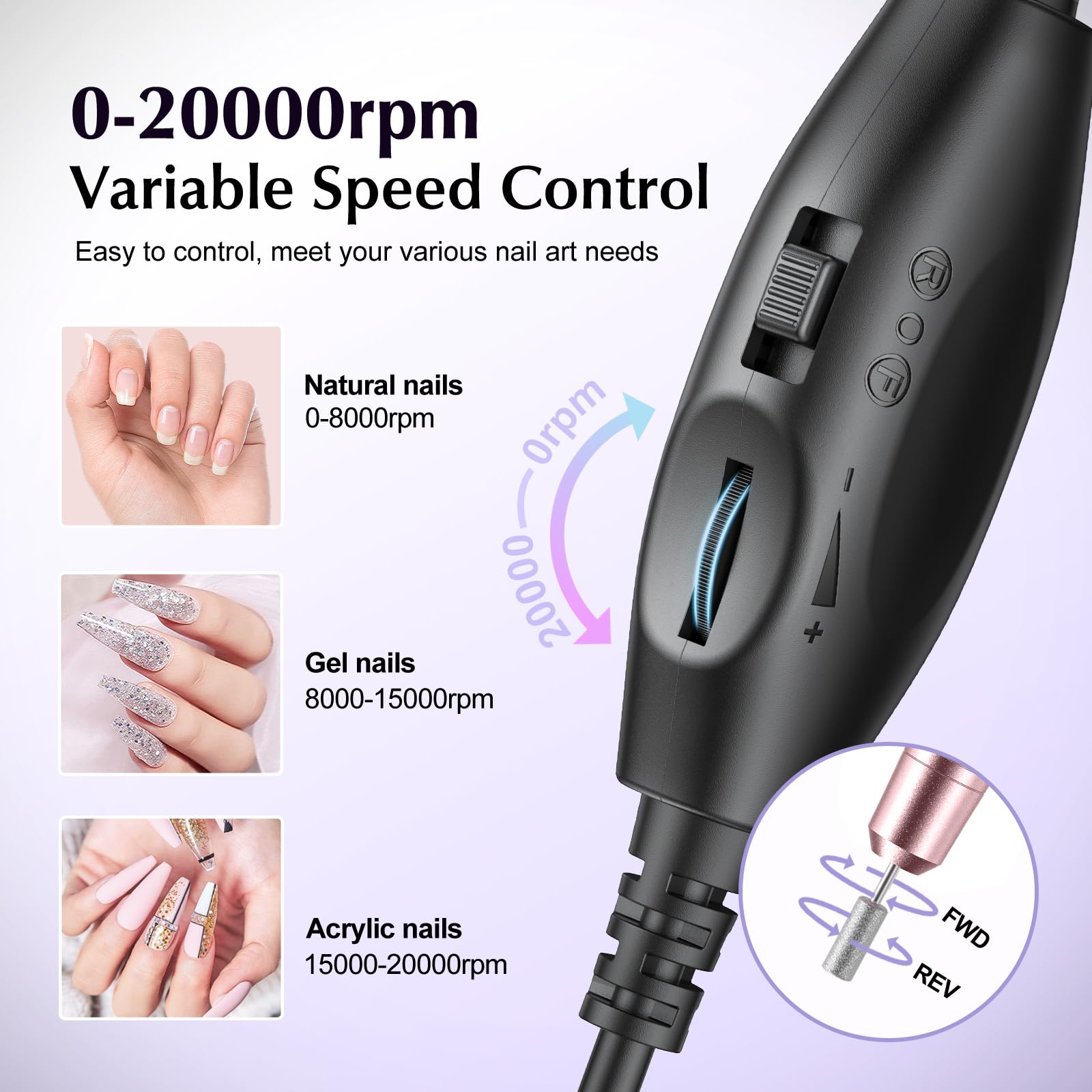 COSLUS Nail Drill - Image 4
