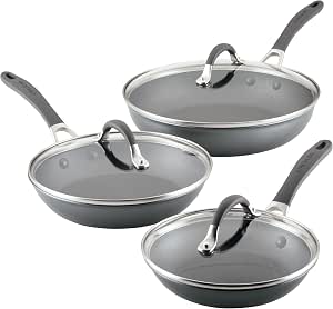 Circulon A1 Series Nonstick Induction Frying Pan Set, 6-Piece, Graphite