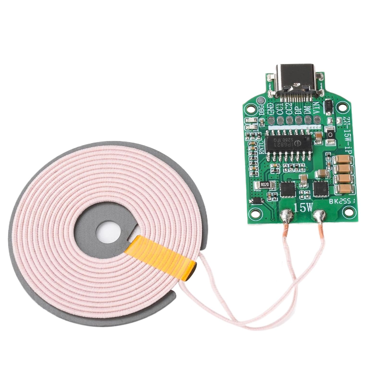 BWANGIAO High Efficiency 15W Fast Wireless Charging Station Pad with Intelligent LED Indicators for Phones Circuit Board