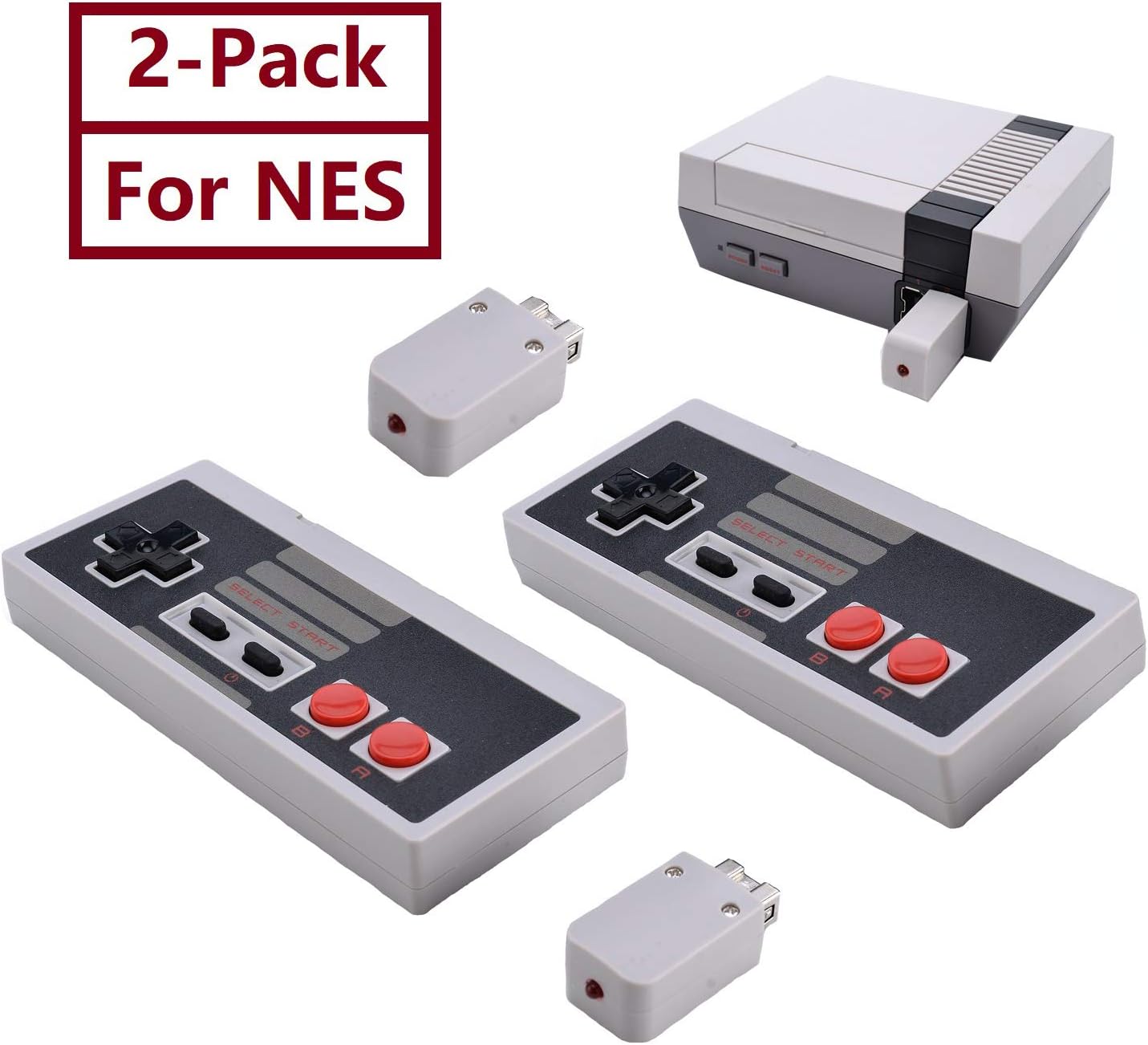 2 Pack NES Wireless Controller, TANKEY NES Classic Controller Wireless for Nintendo Classic Mini Edition and PC…