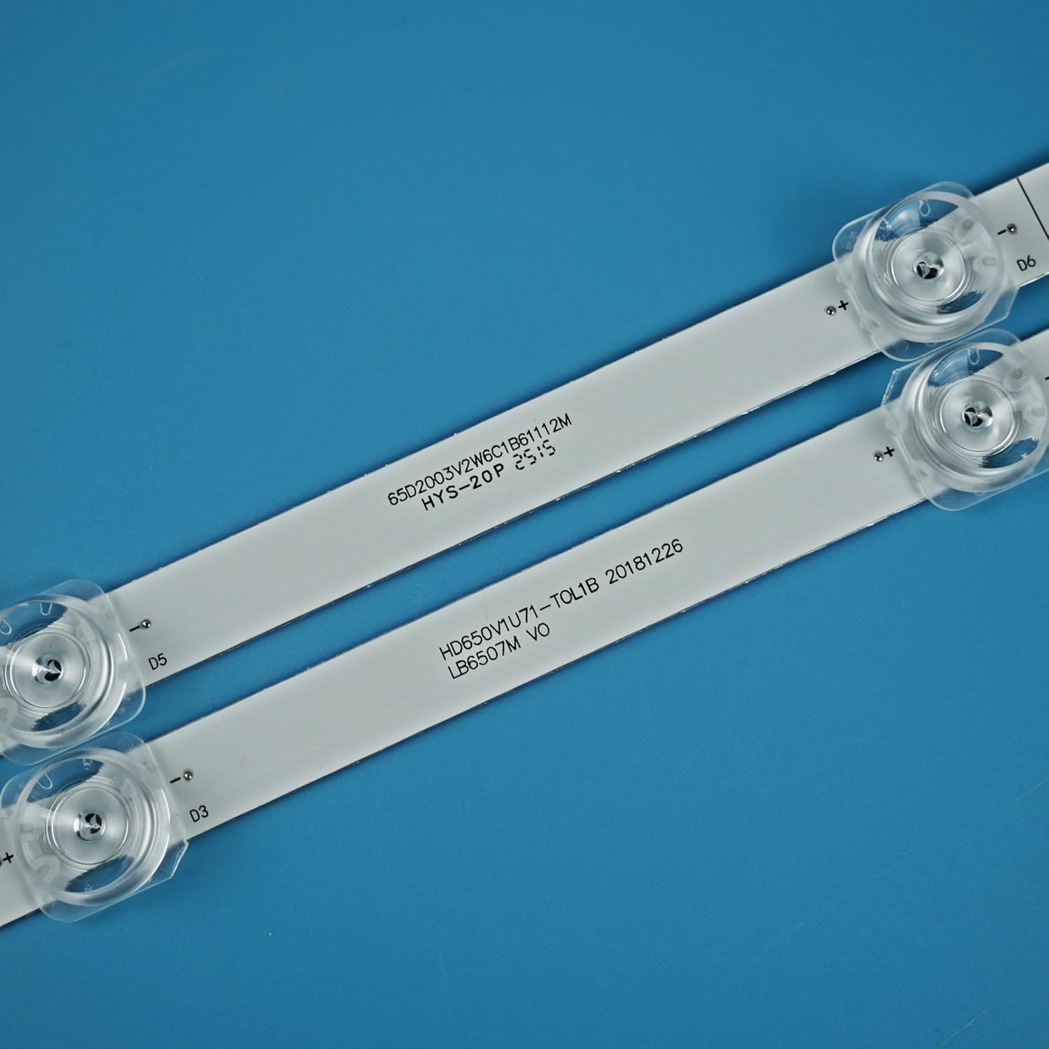 LED Backlight Strips (10) for 65''TV LB6507M LB65084 V0 65R6E1 H65B7100 65H6510G H65B7300 HD650S1U81-K1 HD650V1U72-T0L1 HD650V1U71-T0L1B 65H6570F 65H6510G H65B7100 H65B7300 HE659XH 65H6590F