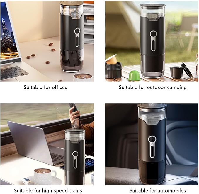 Cafetera Portátil Automática con Calentamiento Sin Cable y 15 Bar de Presión miniatura 9