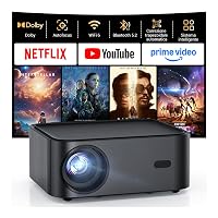 Proiettore 4k【Dolby Audio/Compatibile con App di Streaming】HAPPRUN Nativo 1080P Videoproiettore