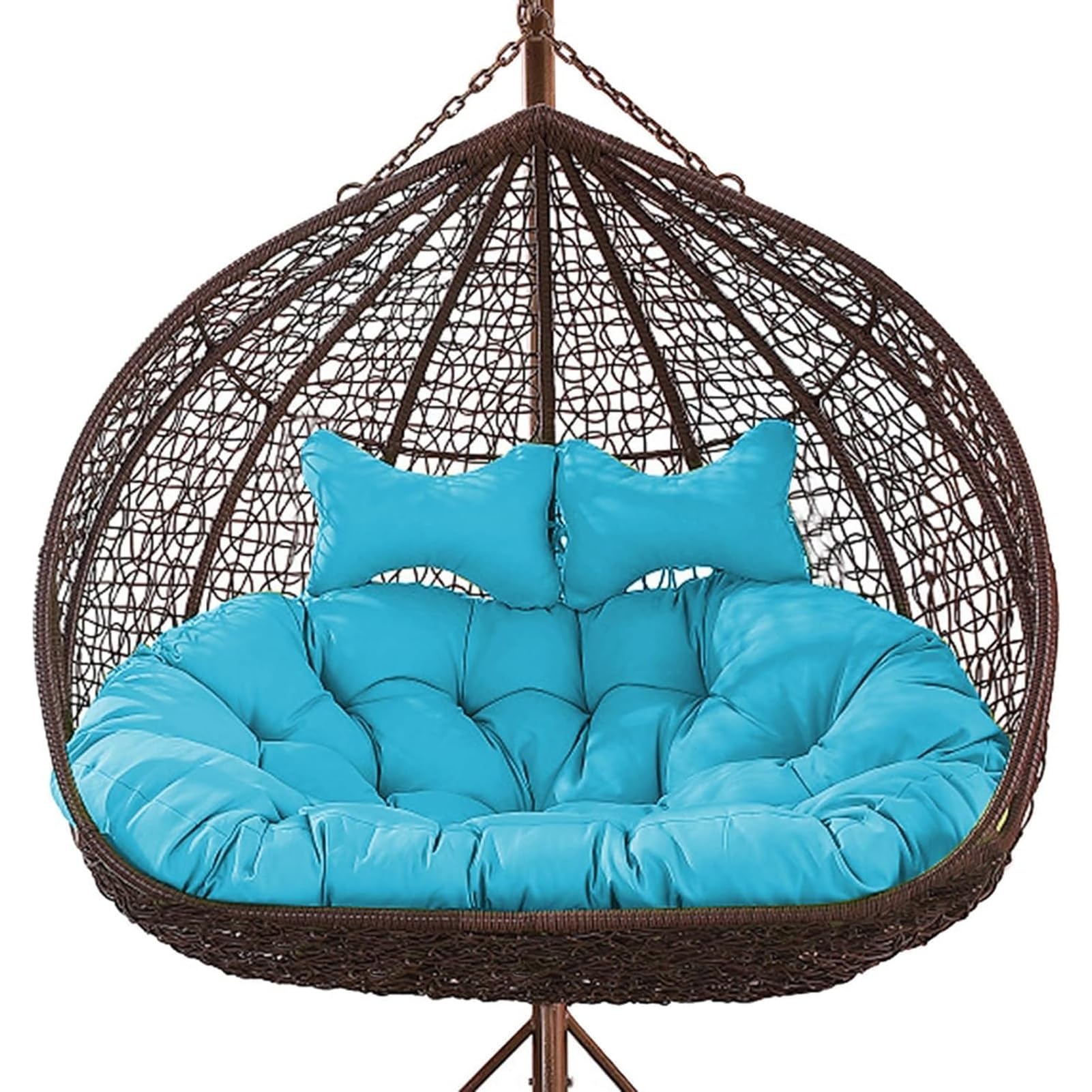 Hanging Egg Chair Cushion 2 Person, Swing Cushion Outdoor Seats, Double Hanging Basket, Hammock Replacement