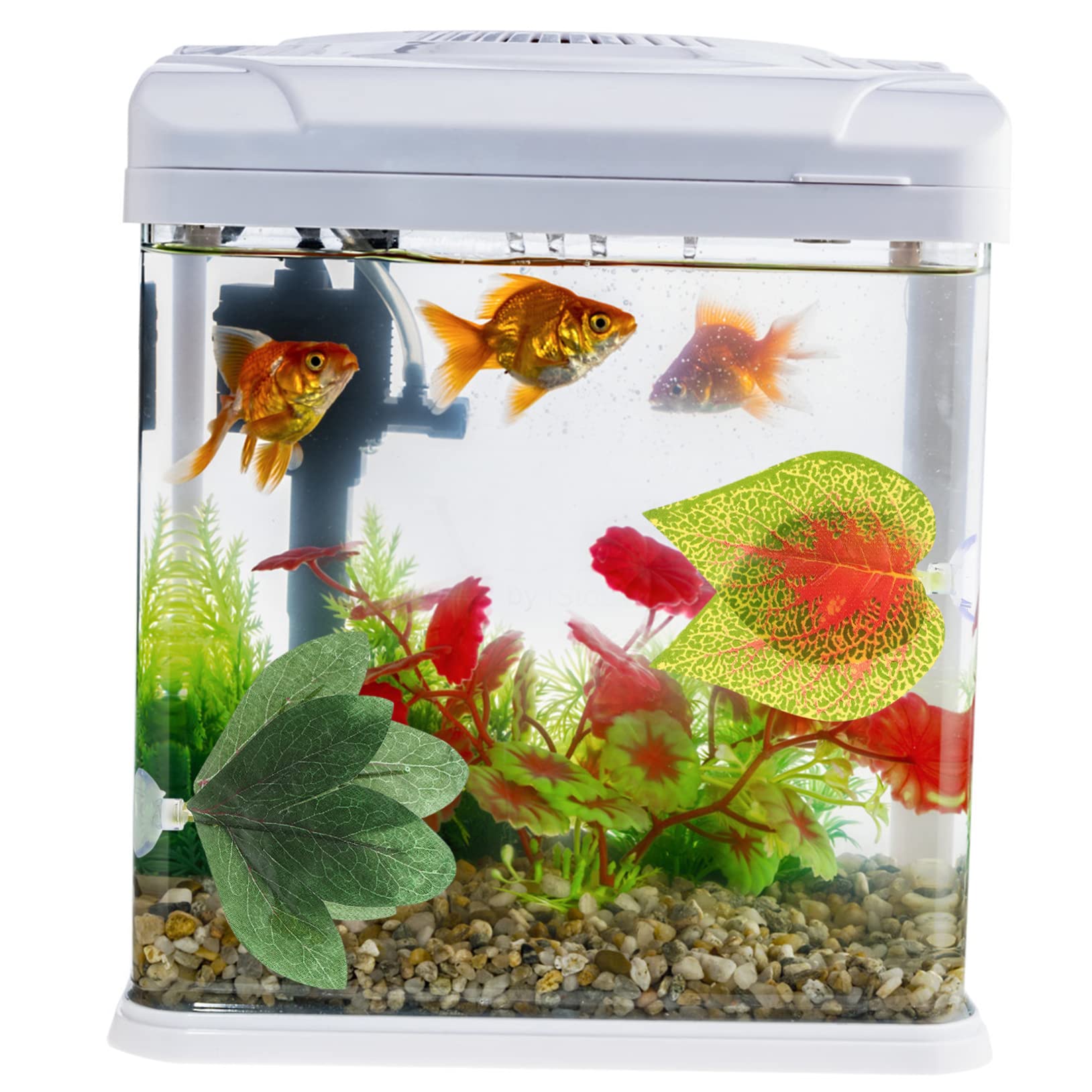 Kisangel 20stücke Künstliche Pflanzen Für Aquarium Realistische Kunststoff-Dekoration Für Fisch Und Reptilientanks Geeignet Für Süß Und Salzwasser Pflegeleicht Und Sicher Für Tiere