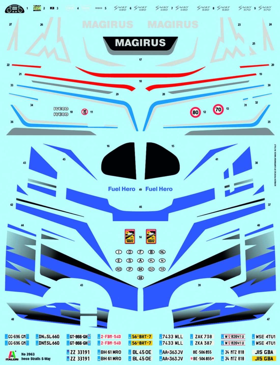 Italeri 3963 S-Way, scala 1:24, Plastic Model Kit/Modello in plastica da montare