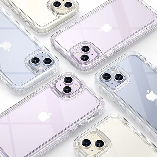 Miniatura 533 de Diaclara - Funda diseñada para iPhone 14 Pro Max, resistente, de cuerpo completo, con protector de pantalla sensible al tacto y antiarañazos + Blanco
