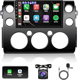 2G 32G Android Car Radio for Toyota FJ Cruiser 2006-2020, Apple Carplay 9 inch Head Unit Touch Screen Car Stereo with Android Auto, Camera, GPS, WiFi SWC Car Audio Receivers Double Din for FJ Cruiser