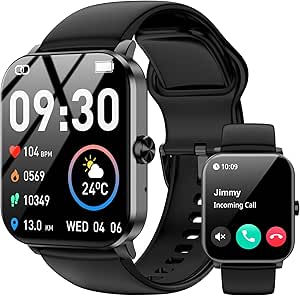 Smart Watch with Bluetooth Call, Fitness Tracker, 120+ Sports Modes