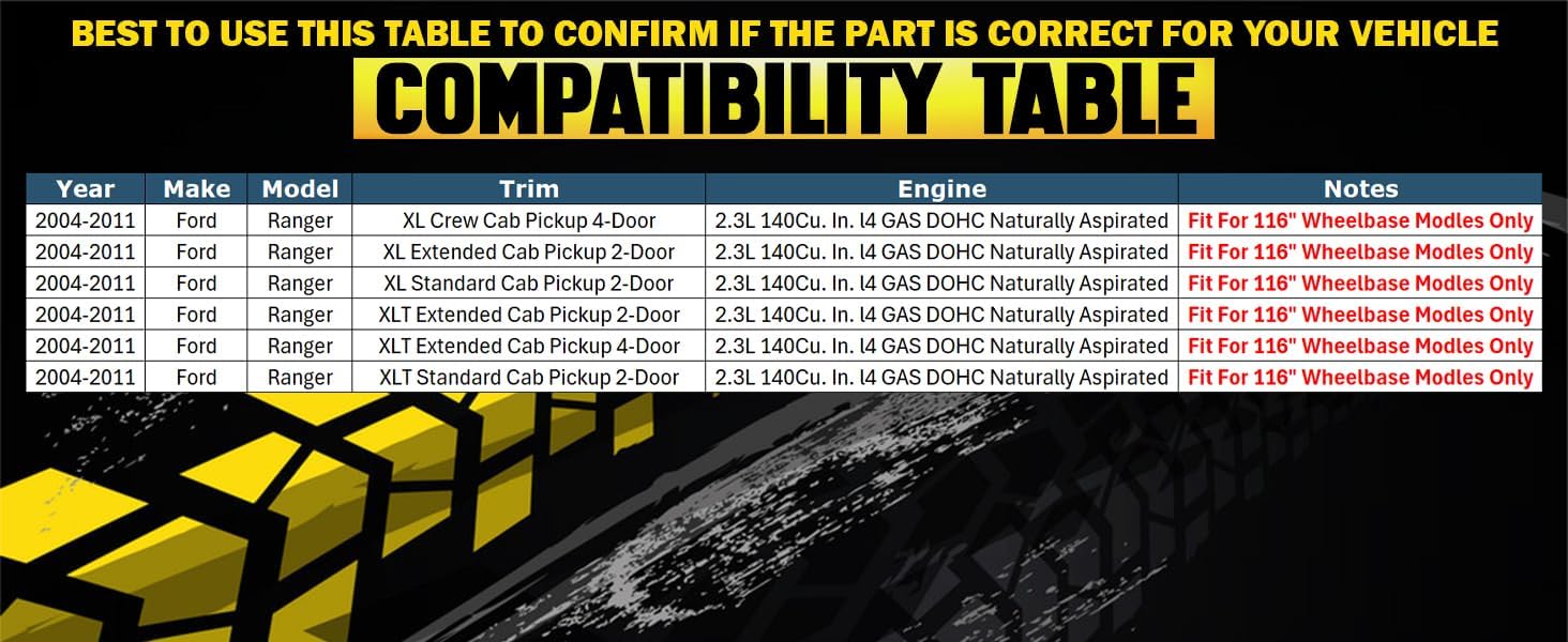 Northeastern Exhaust | Stainless Steel Intermediate Pipe, Muffler & Tail Pipe Exhaust System Kit Compatible for Ford Ranger 2004-2011 2.3L | Free Gasket, Clamps and Spring Bolt Kit Included