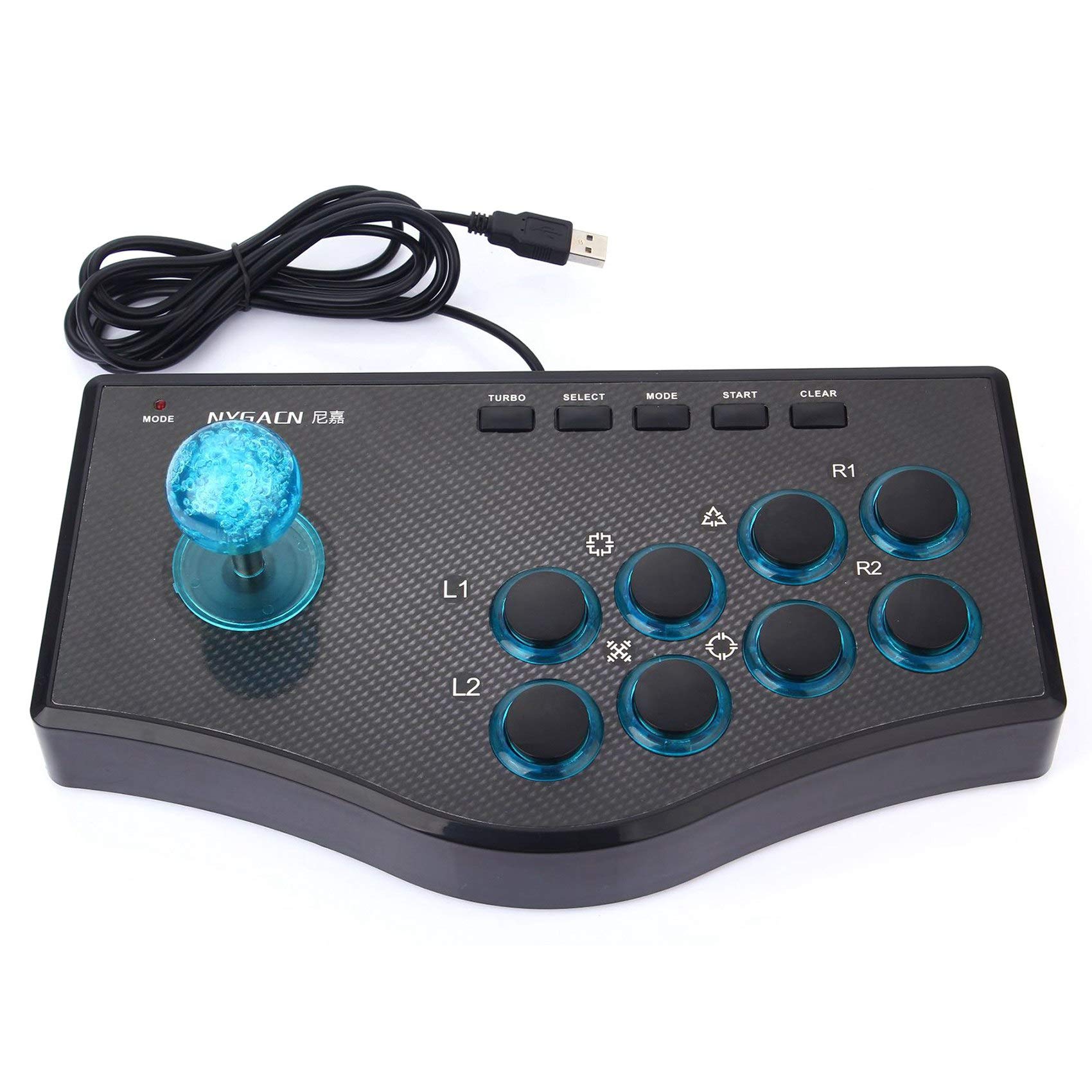 Okeeyseda Controller di Gioco Cablato Game Rocker USB Joystick USBF Stick per Computer PC Gamepad Console di Gioco