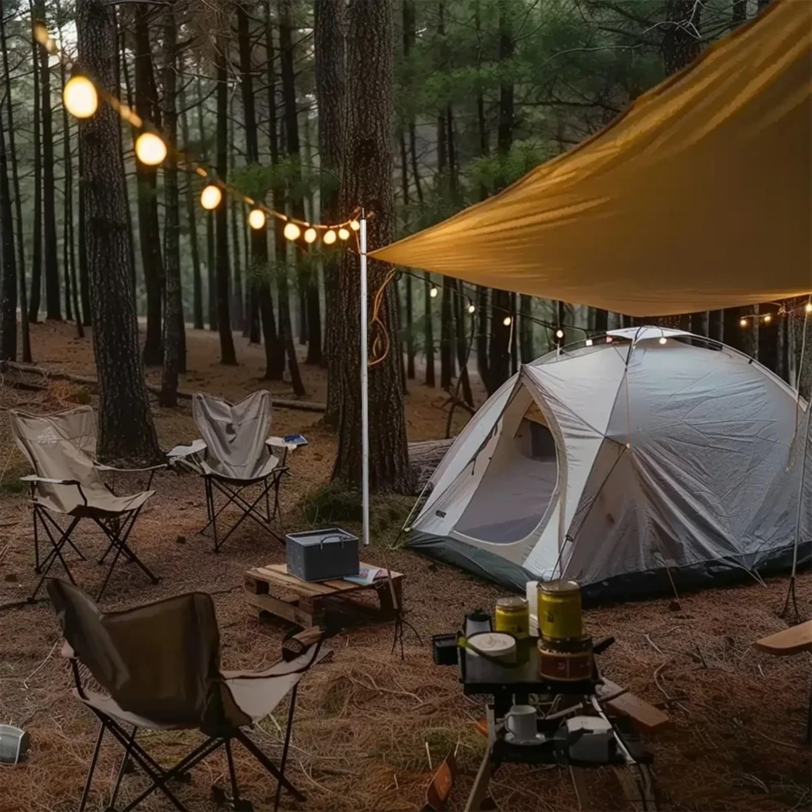 2er-Set Teleskop-Zeltstangen Planenstangen Verstellbare Camping-Planenstange aus Aluminiumlegierung for den Außenbereich Vordach Markisen Regenschutz