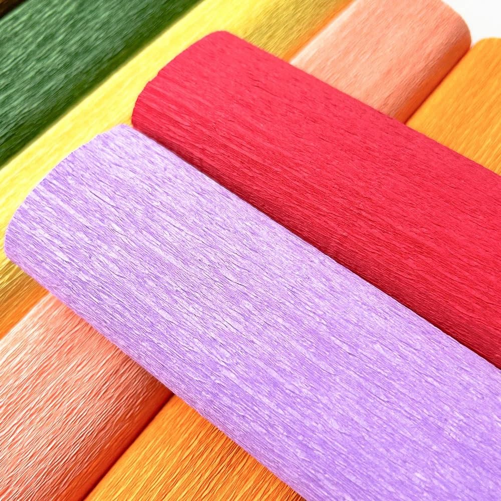 Rolka papieru krepowanego, Rolki papieru krepowego, opakowanie 10 szt., 250 x 25 cm, wielokolorowe(Bruin)