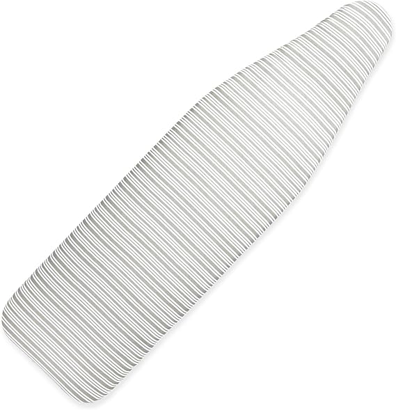 Juvale Ironing Board Cover and Pad Standard Size - 15x54 inch Heavy Duty Thick Padding, Grey Stripe Pattern