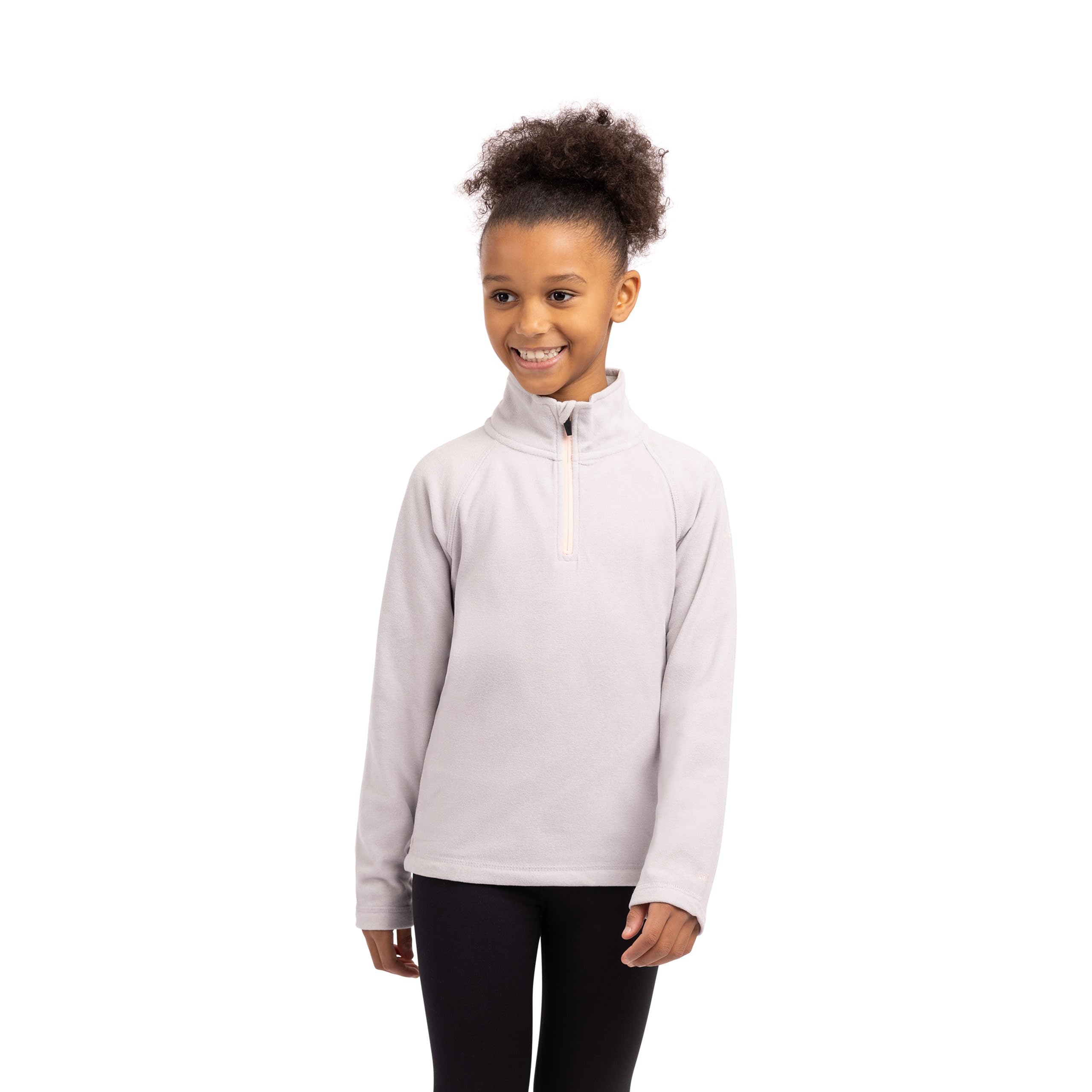 Trespass (9-10 Years, Pale Grey) Girls 1/2 Zip Jumper Pullover Meadows