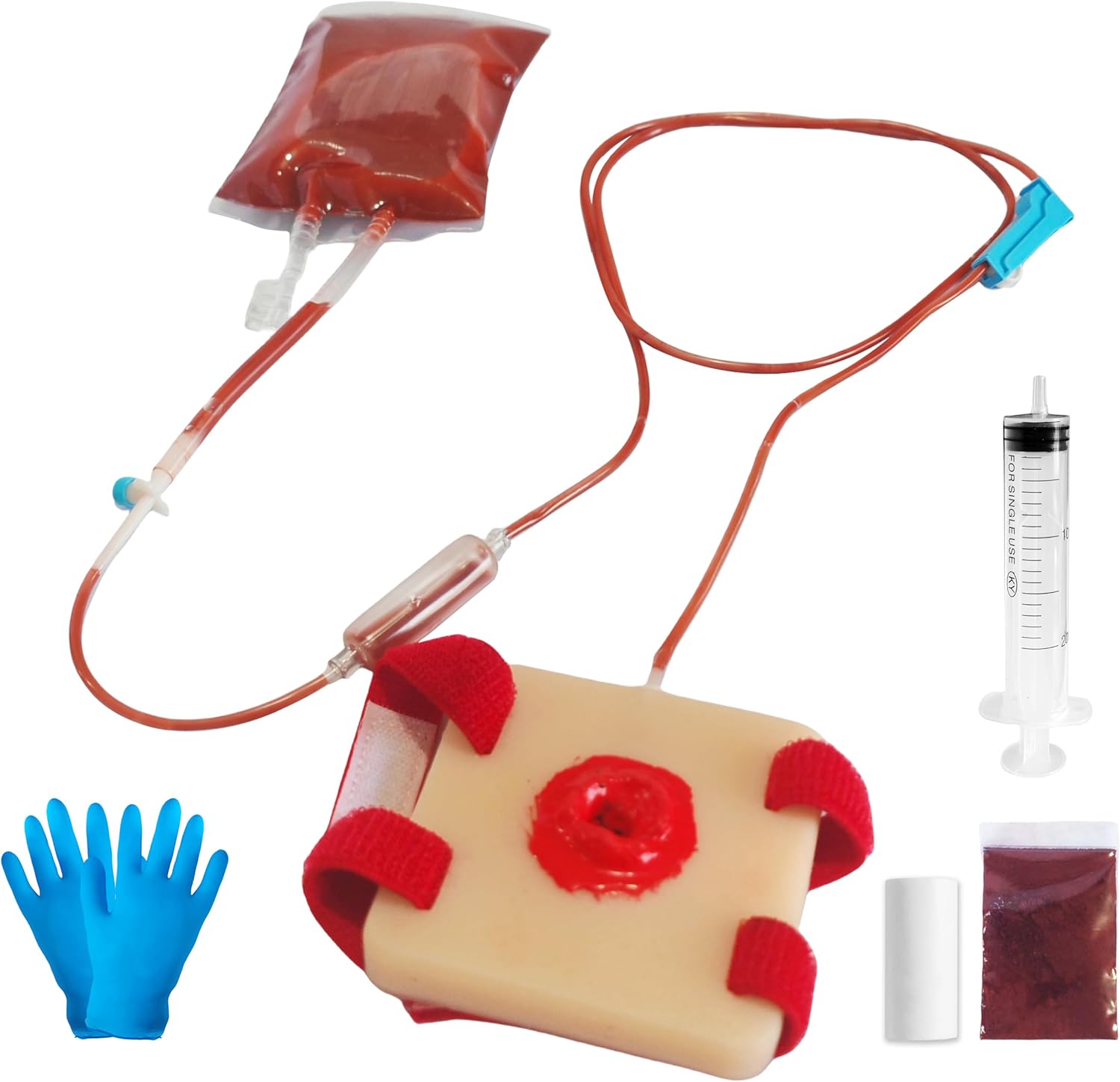 Wearable Wound Packing Training Kit，Stop The Bleed Trainer for Medical Education to Practicing Hemorrhage Control
