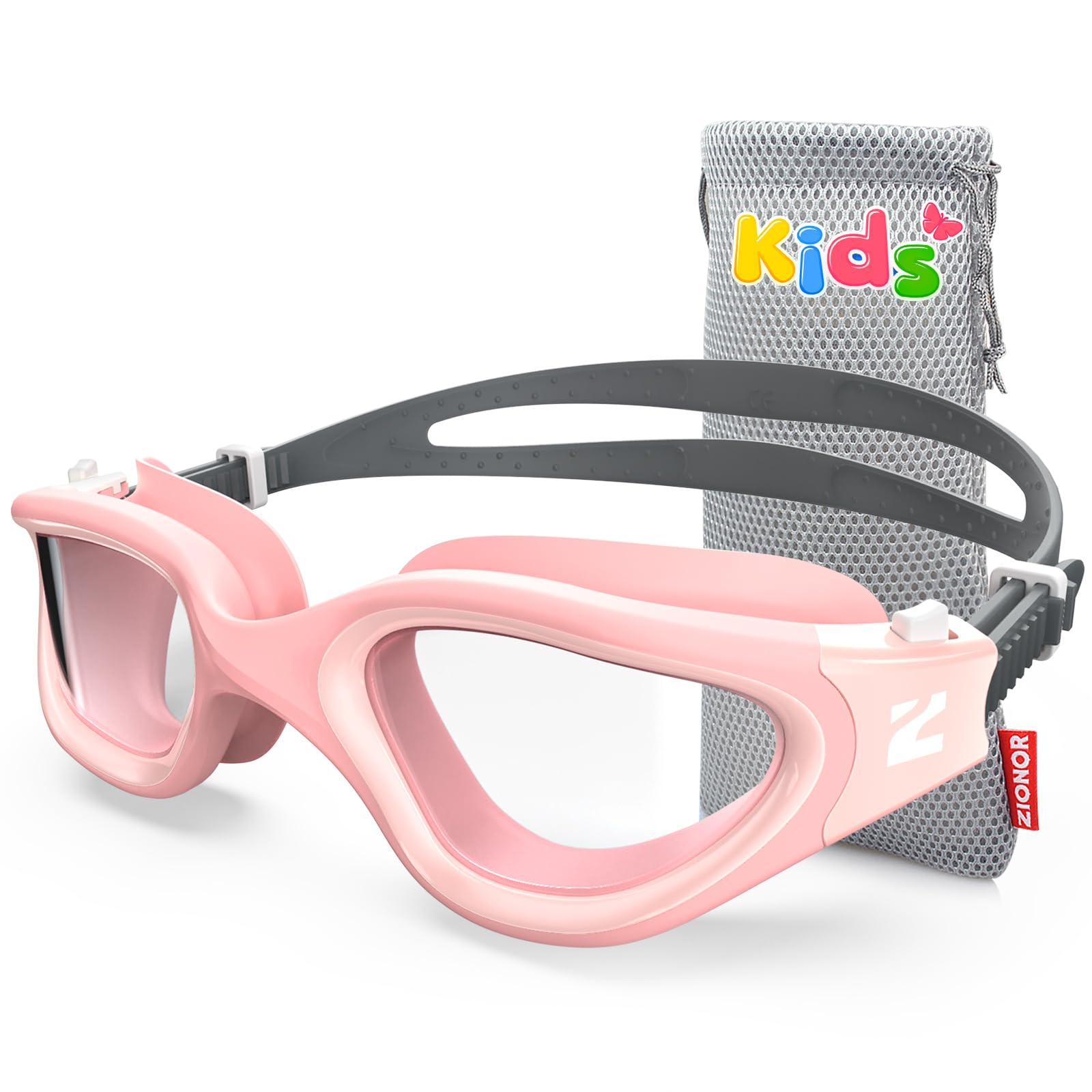 ZIONOR Kids Swim Goggles, G1MINI SE Anti-Fog Swimming Goggles for Kid Child 6-14