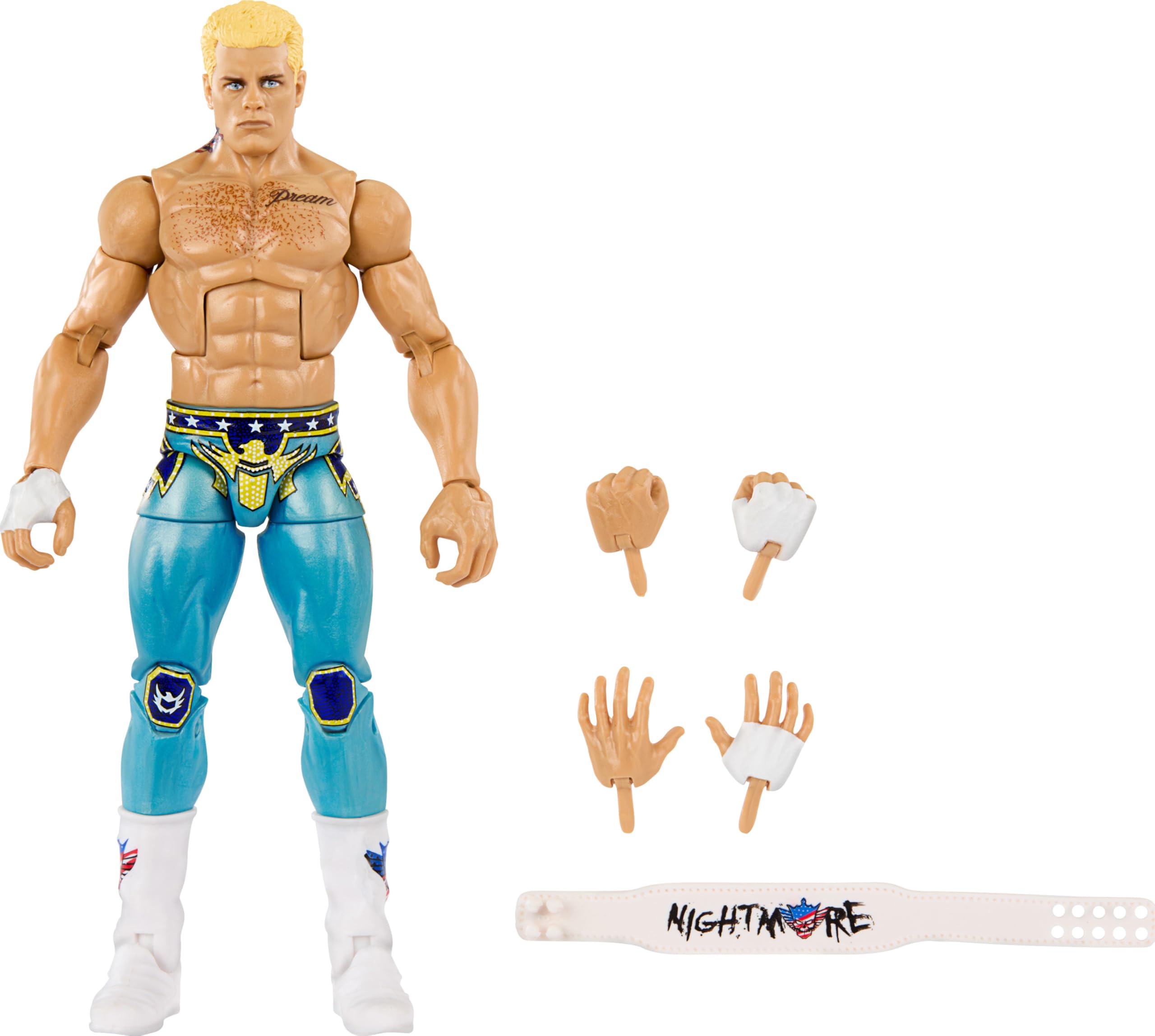 Mattel WWE Cody Rhodes Top Picks Elite Collection Action Figure, Articulation & Life-Like Detail, Interchangeable Accessories, 6-inch